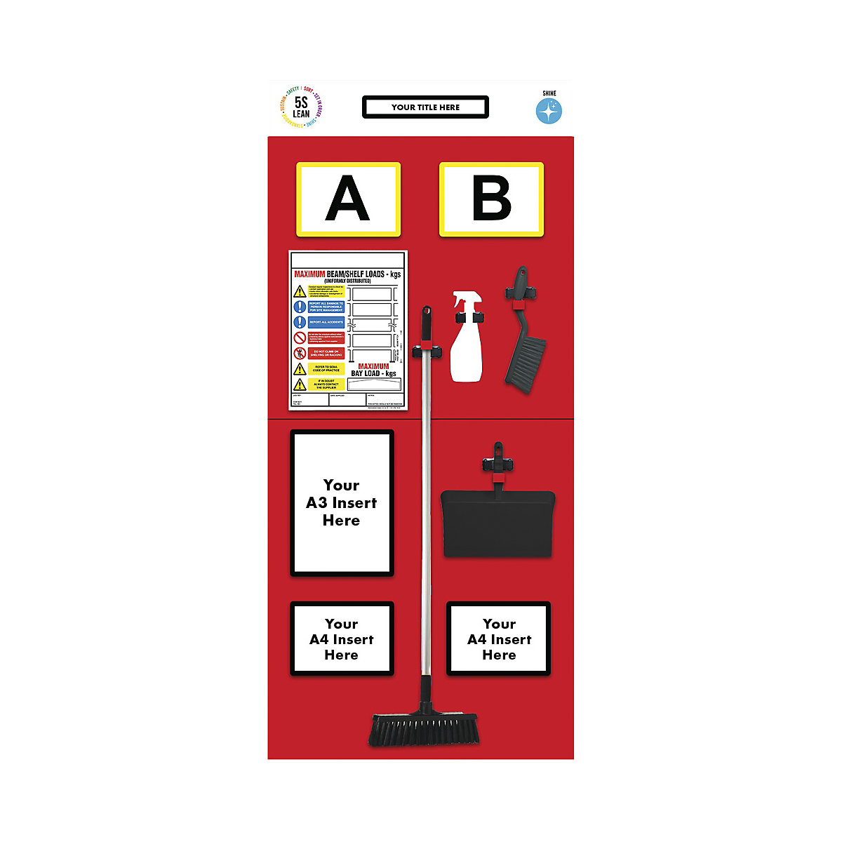 Regal-Infoboard Doppelmarkierung
