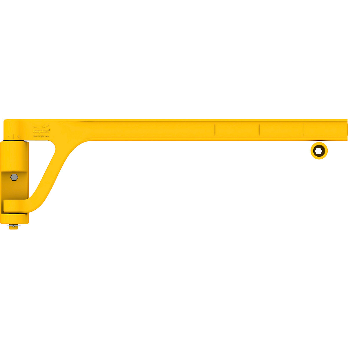 Industrielle Sicherheitstür, einfach, Anwendung in Bodennähe, Länge 940 mm, gelb