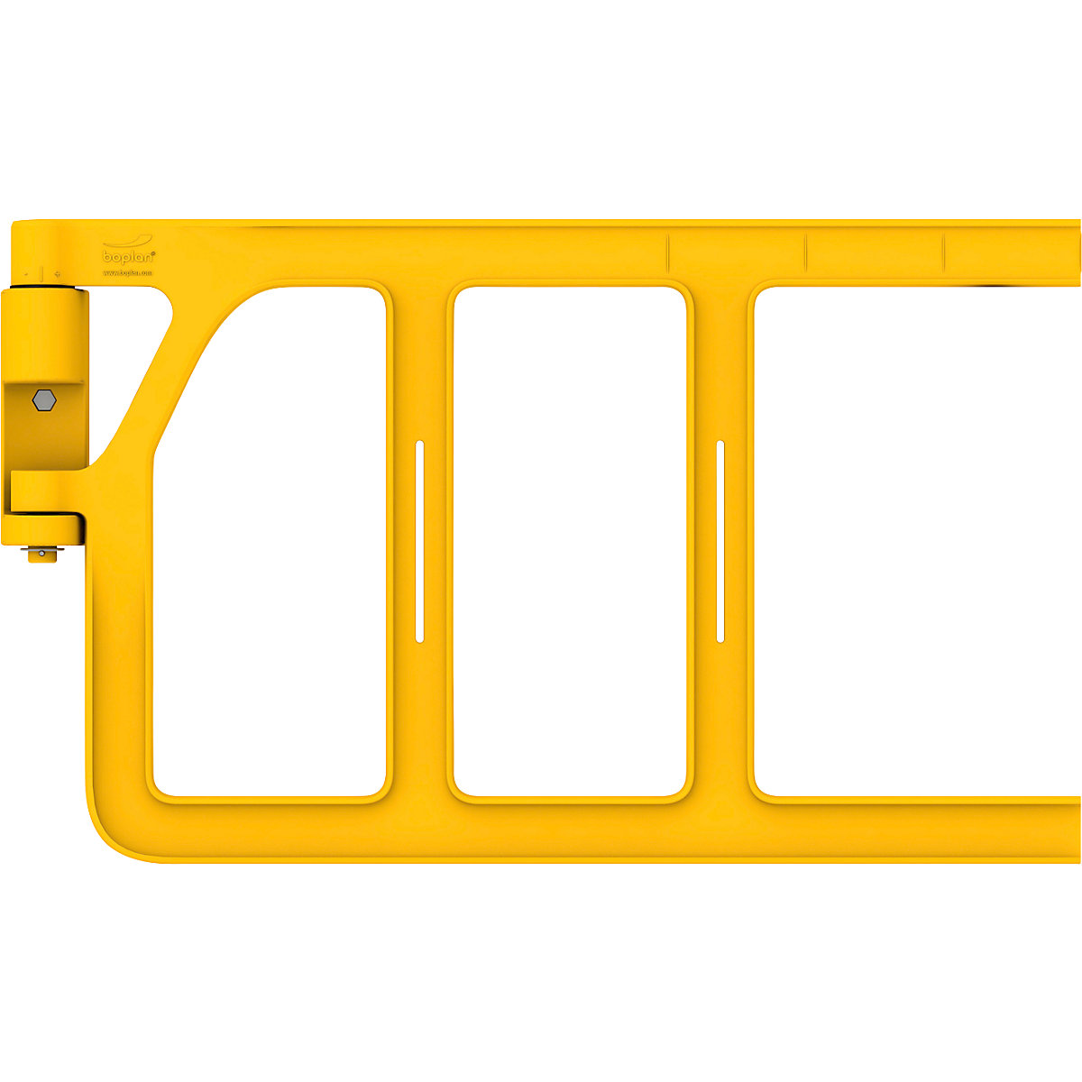 Industrielle Sicherheitstür, Doppeltür, für große Höhen, Länge 940 mm, gelb