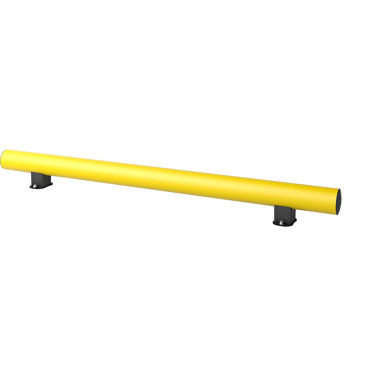 Rammschutz-Planke MINI, Höhe 198 mm, gelb, Länge 1800 mm, Kunststoff, zum Aufdübeln