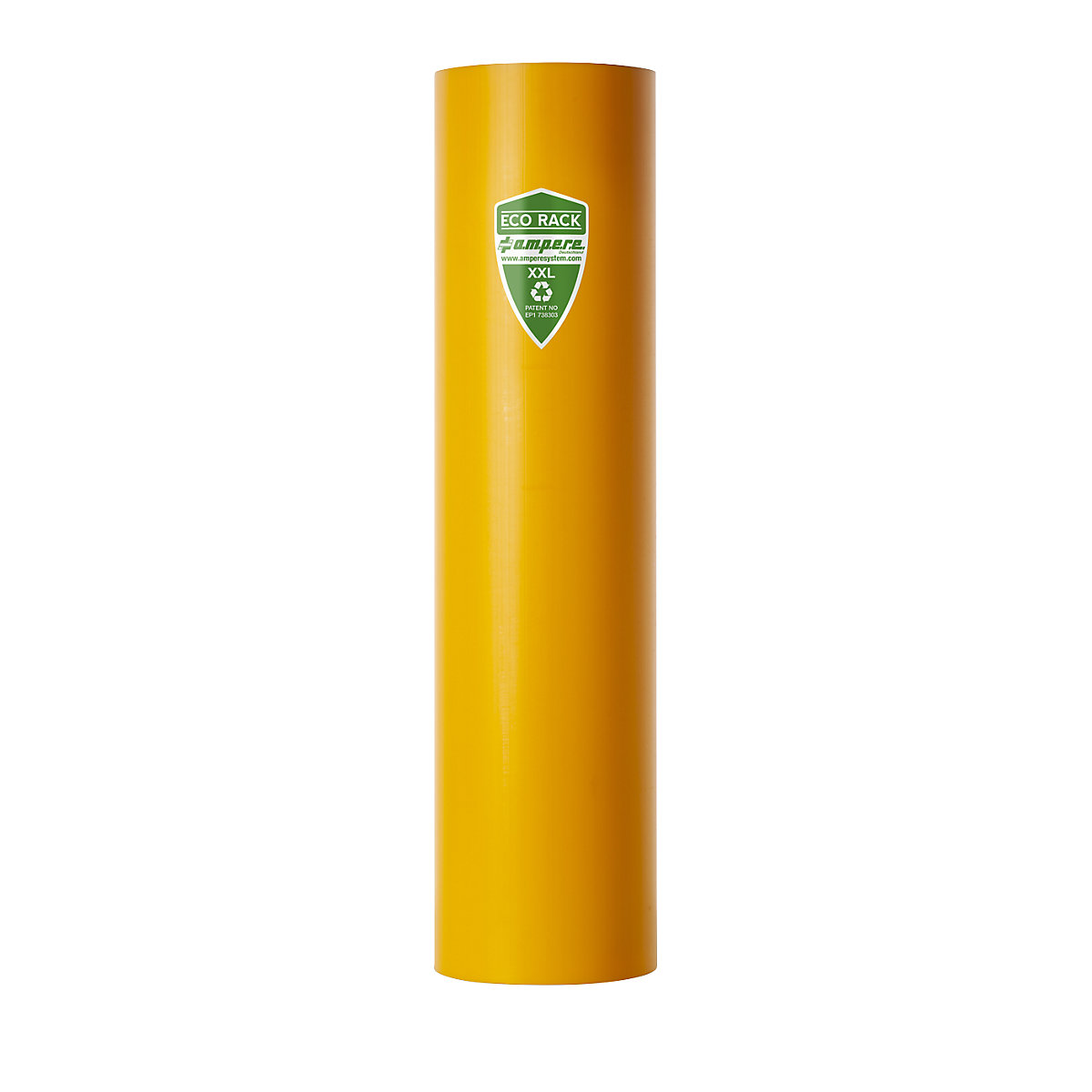 Regalanfahrschutz Ampere, aus recyceltem Kunststoff, Regalständerbreite 111 – 120 mm