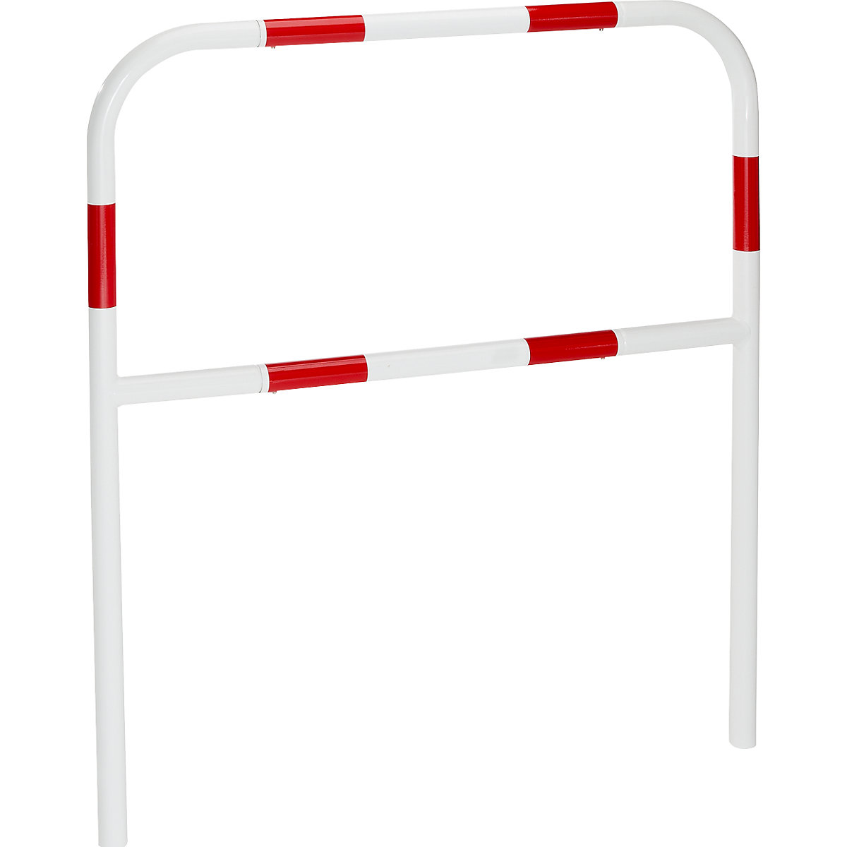Sicherheitsbügel für Gefahrenzonen, zum Einbetonieren, rot / weiß, Breite 1000 mm