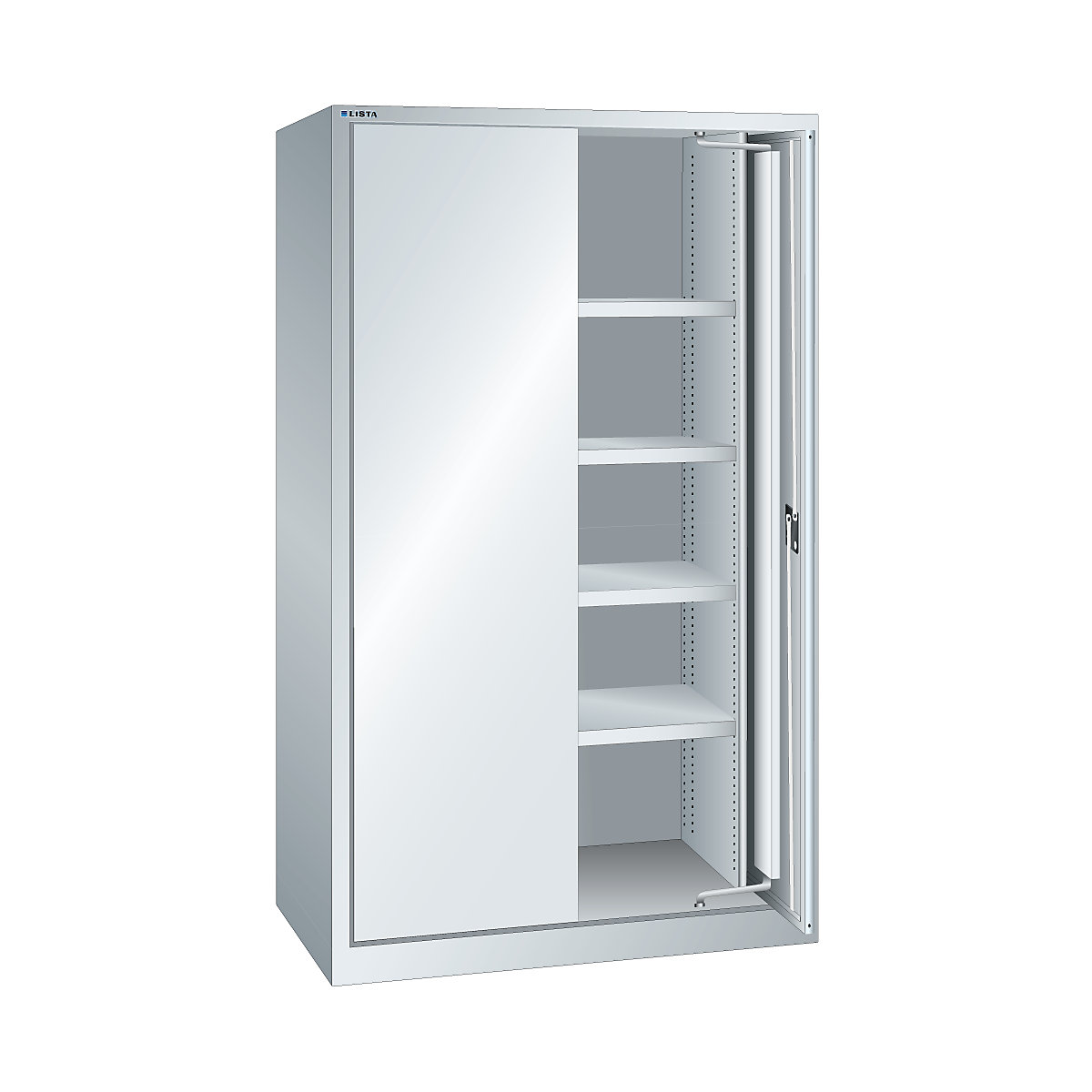 Nagy teherbírású, beforduló ajtós szekrény – LISTA (Termék képe 4)-3