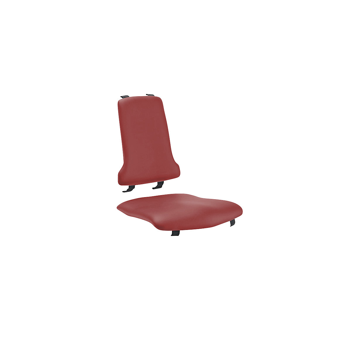 Perne pentru scaune de lucru – bimos, piele sintetică, roșu