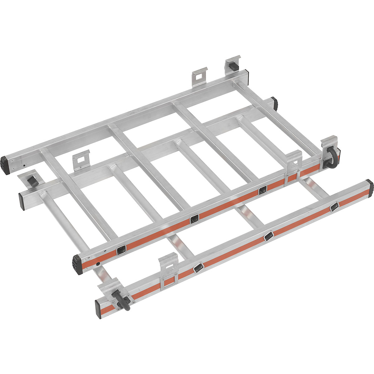 Set de extindere pentru reglare pe înălțime – HYMER, pentru scară din aluminiu cu platformă, 2 x 4 fuscei-3