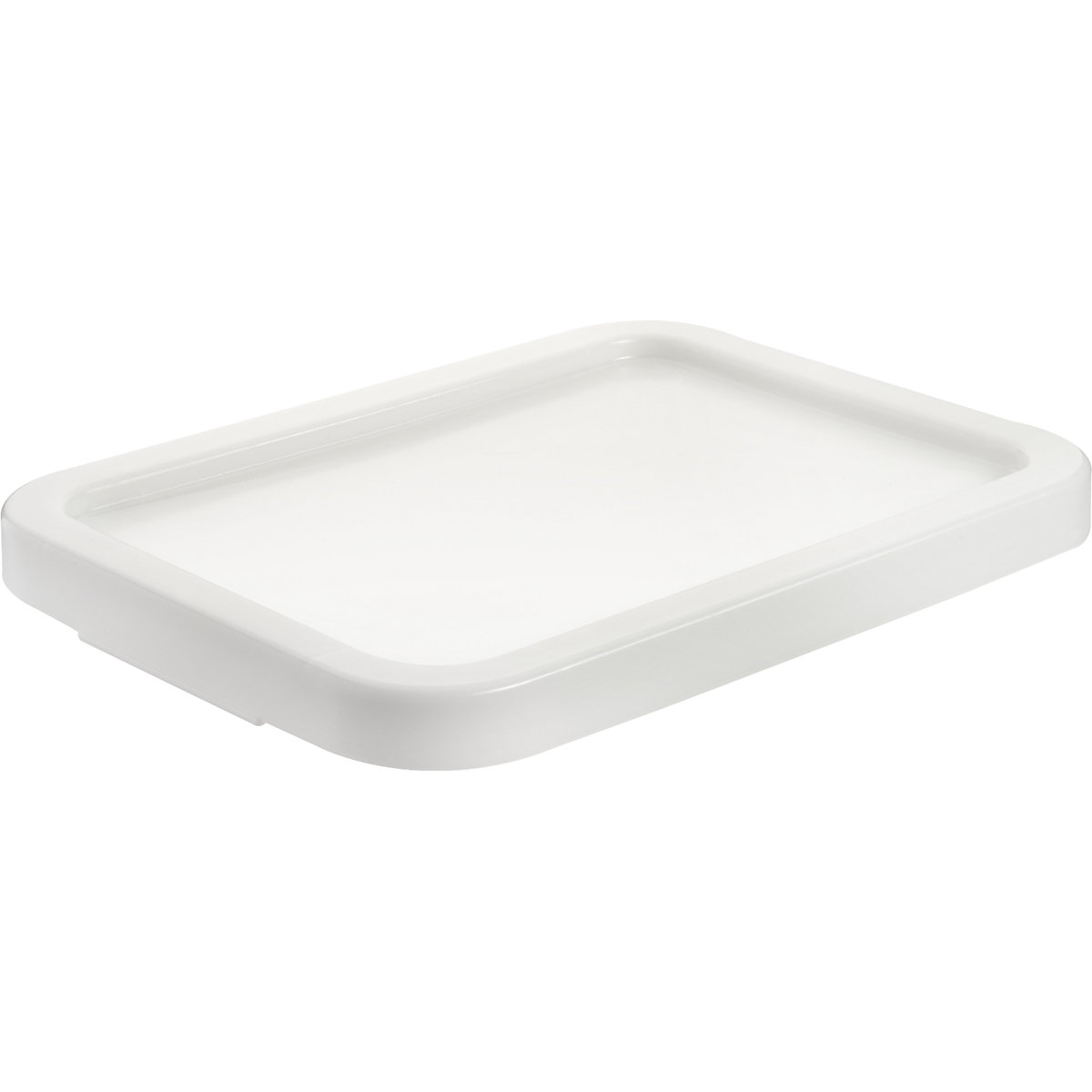 Recipiente de plástico con tapa encajable