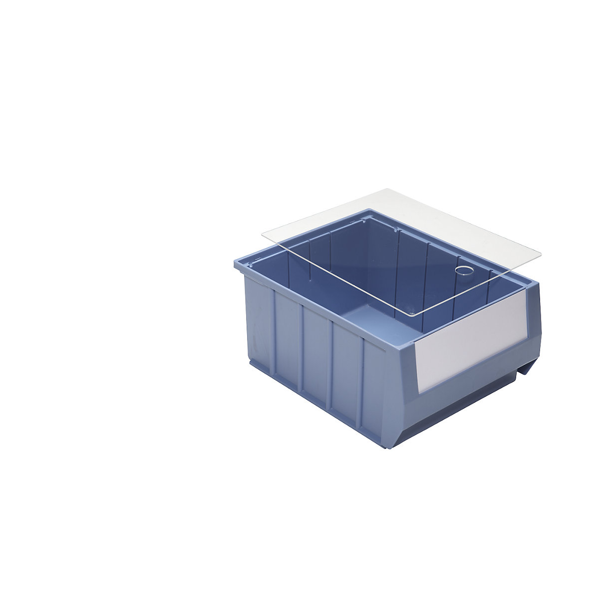 Tapa antipolvo para cajas de estantería – mauser, transparente, para L x A 300 x 234 mm, UE 10 unid.-2
