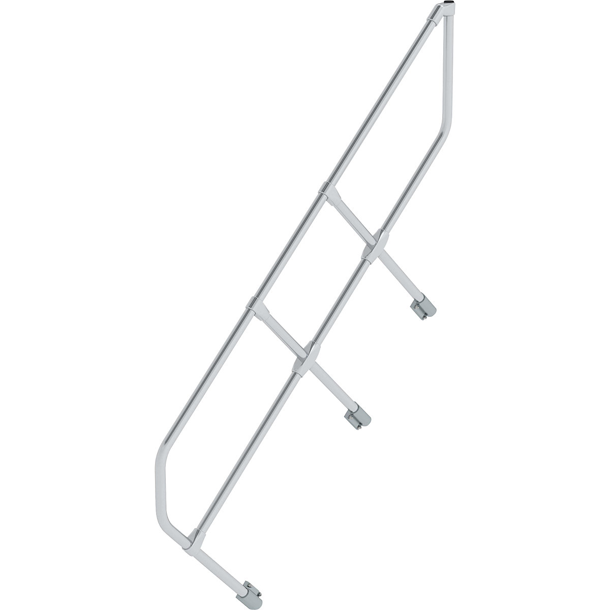 Segunda barandilla – MUNK, para escalera industrial con ángulo de inclinación de 45°, 6 peldaños-2