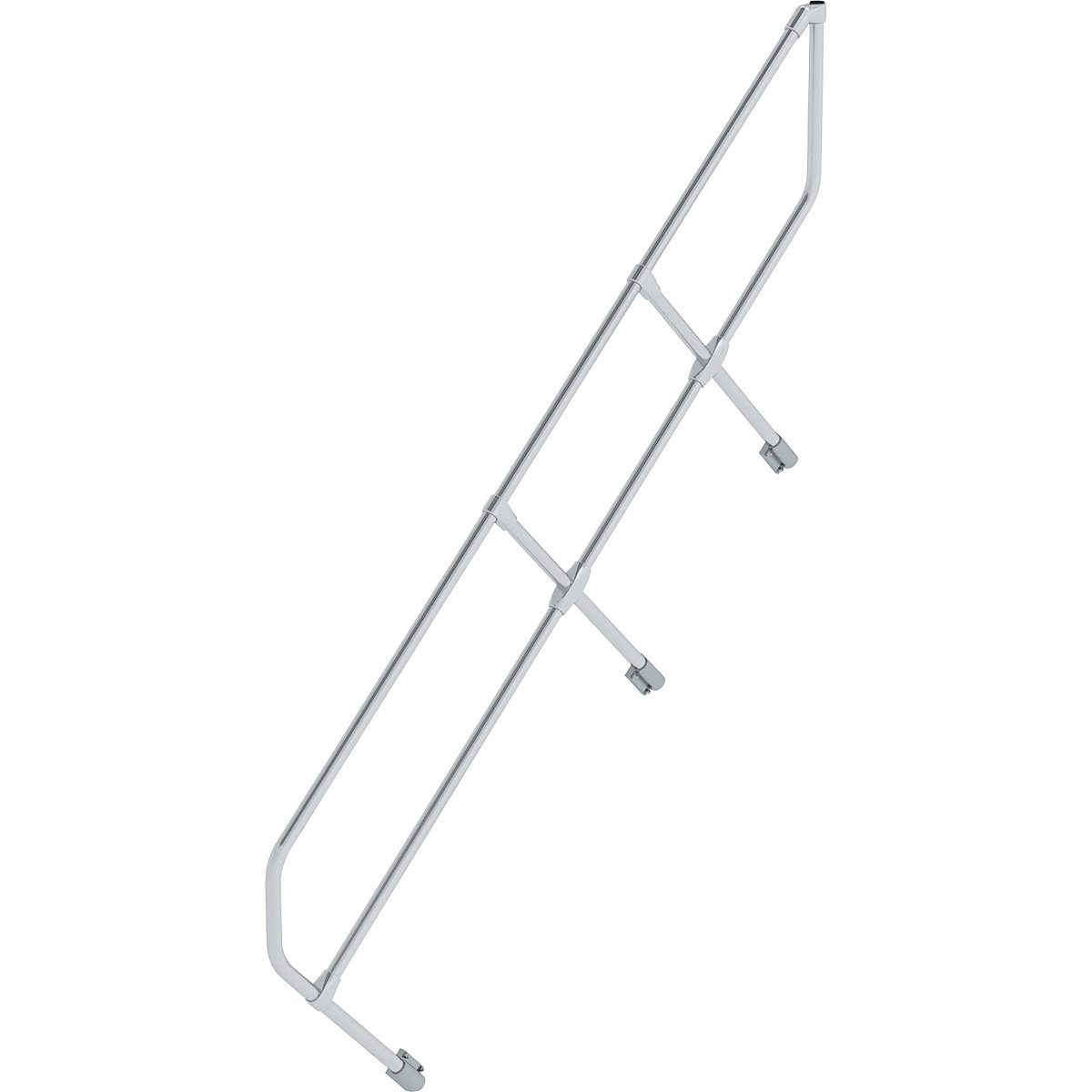 Segunda barandilla – MUNK, para escalera industrial con ángulo de inclinación de 45°, 8 peldaños-7