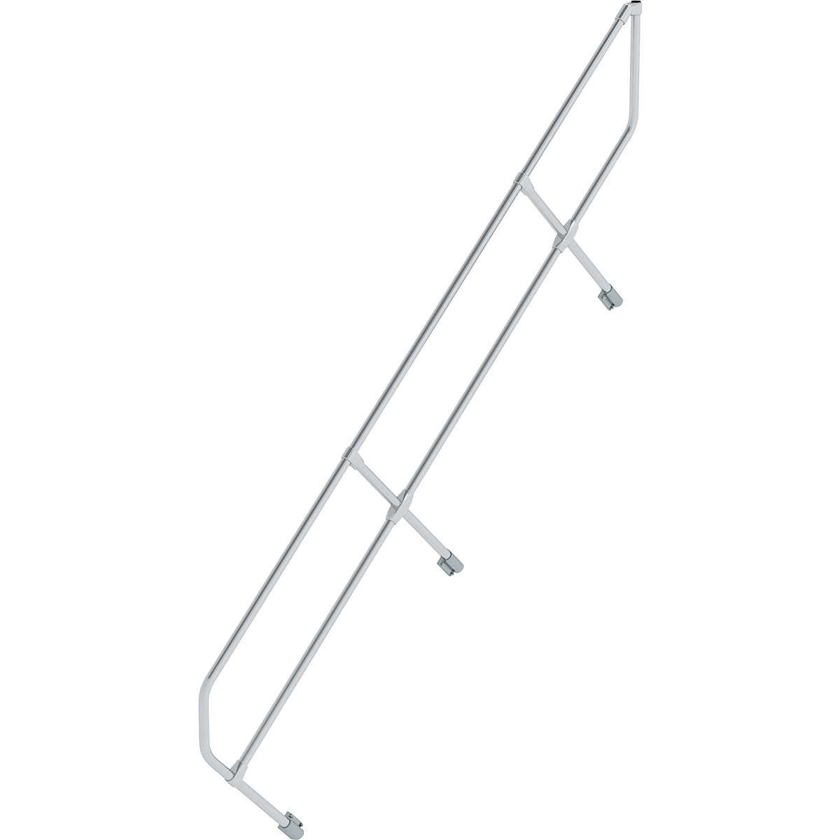 Segunda barandilla – MUNK, para escalera industrial con ángulo de inclinación de 45°, 10 peldaños-3