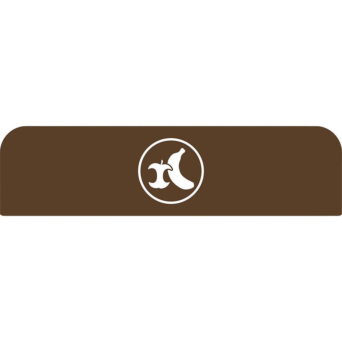 Placa indicadora Configure™ – Rubbermaid, para recipientes de 125 l, marrón-5