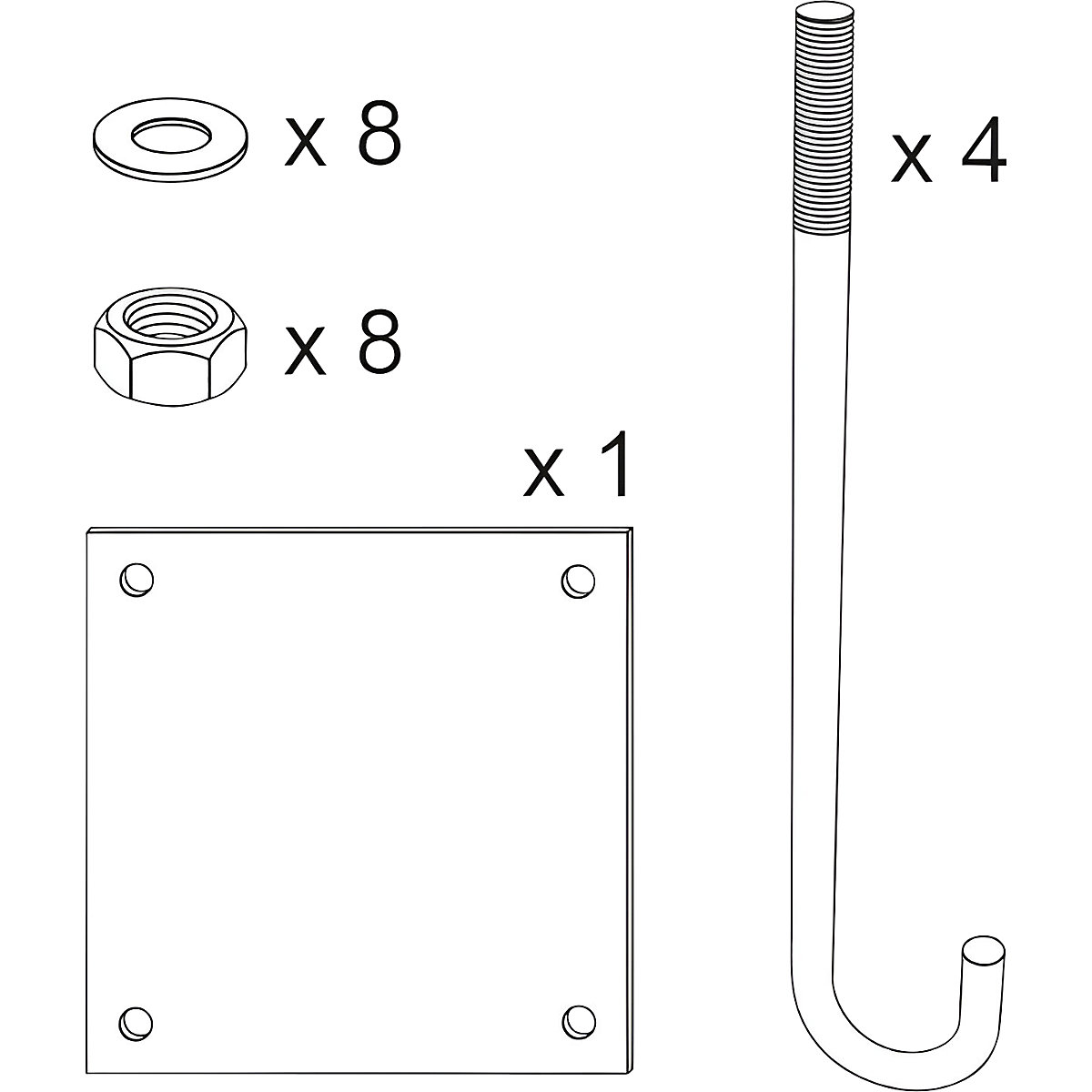 Juego de montaje para limitador de altura