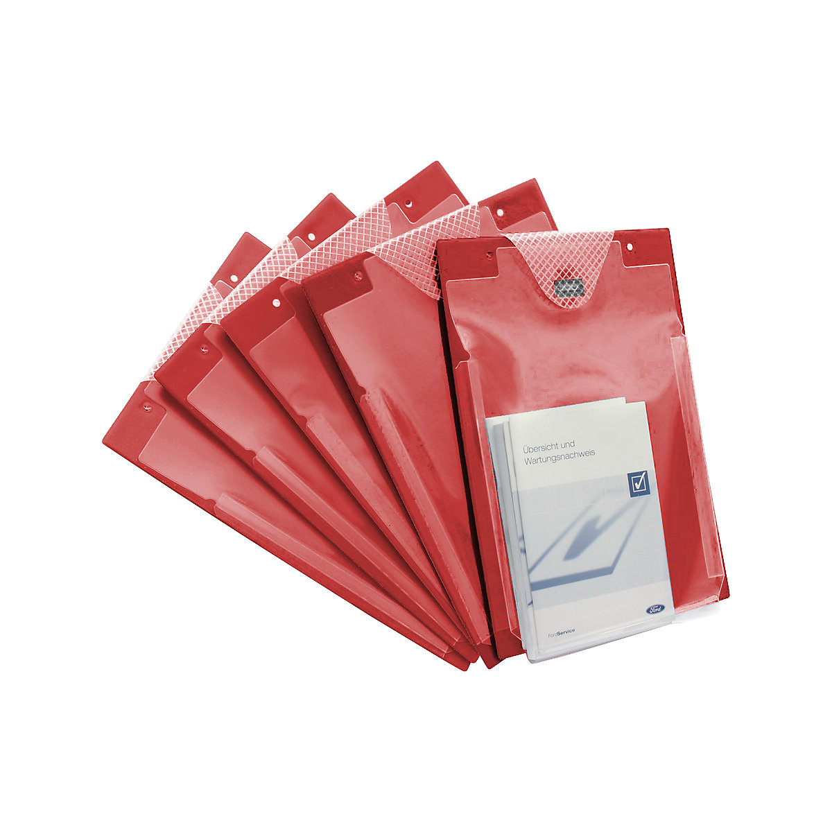 Pochette format A4 TURBO – EICHNER, l x p 230 x 330 mm, lot de 10, rouge-6