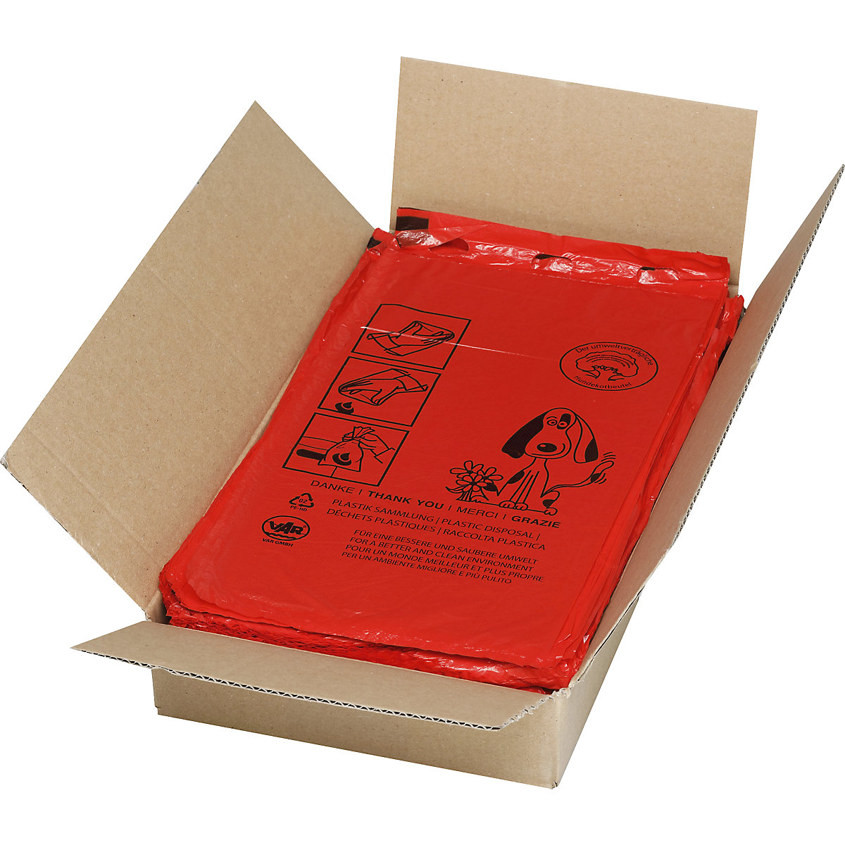 Sacs pour déchets canins, polyéthylène – VAR (Illustration du produit 2)-1