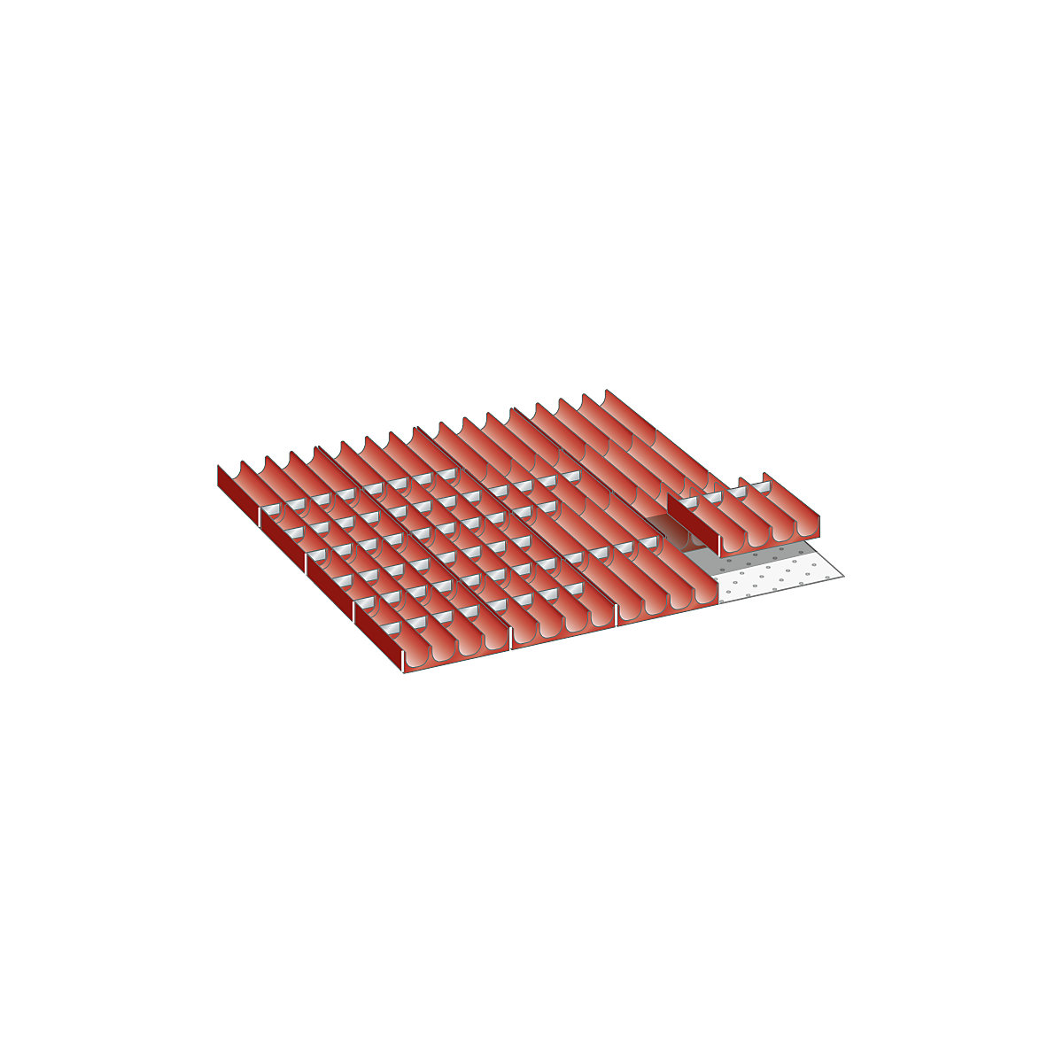 Kit d'éléments de compartimentation pour tiroirs – LISTA, compartiments, pour hauteur façade 50 mm, 86 éléments-1