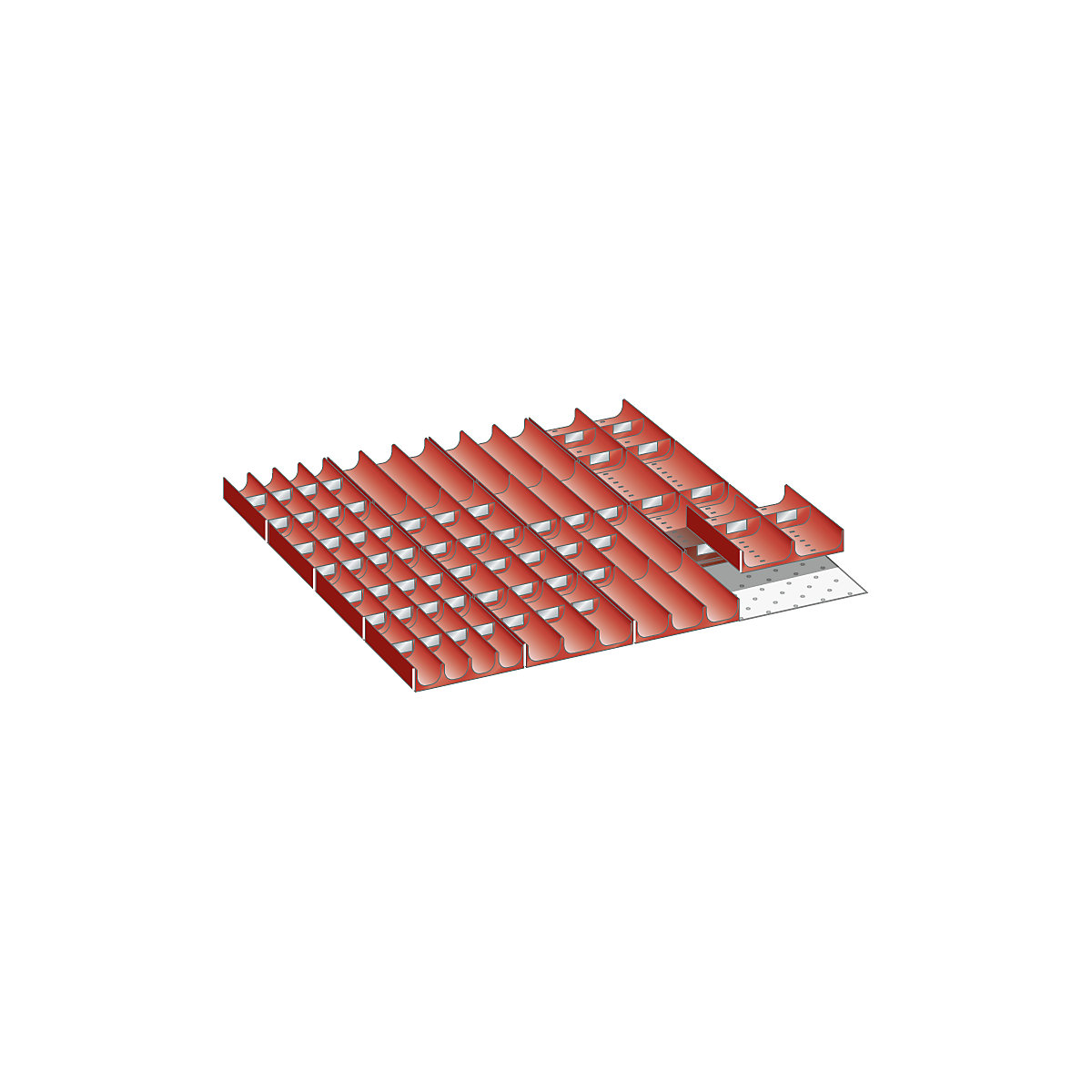 Kit d'éléments de compartimentation pour tiroirs – LISTA, compartiments, pour hauteur façade 50 mm, 76 éléments-2
