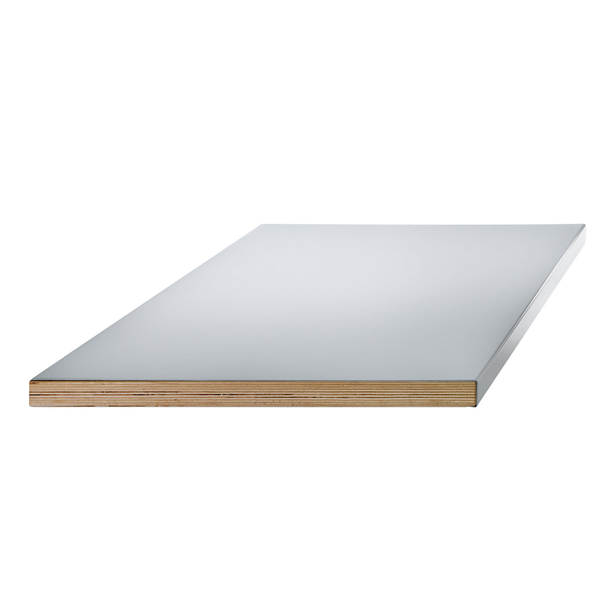 Plateau pour établis modulaires – LISTA, revêtement en tôle d'acier sur base en multiplis, l x p 2000 x 750 mm, épaisseur 40 mm-9