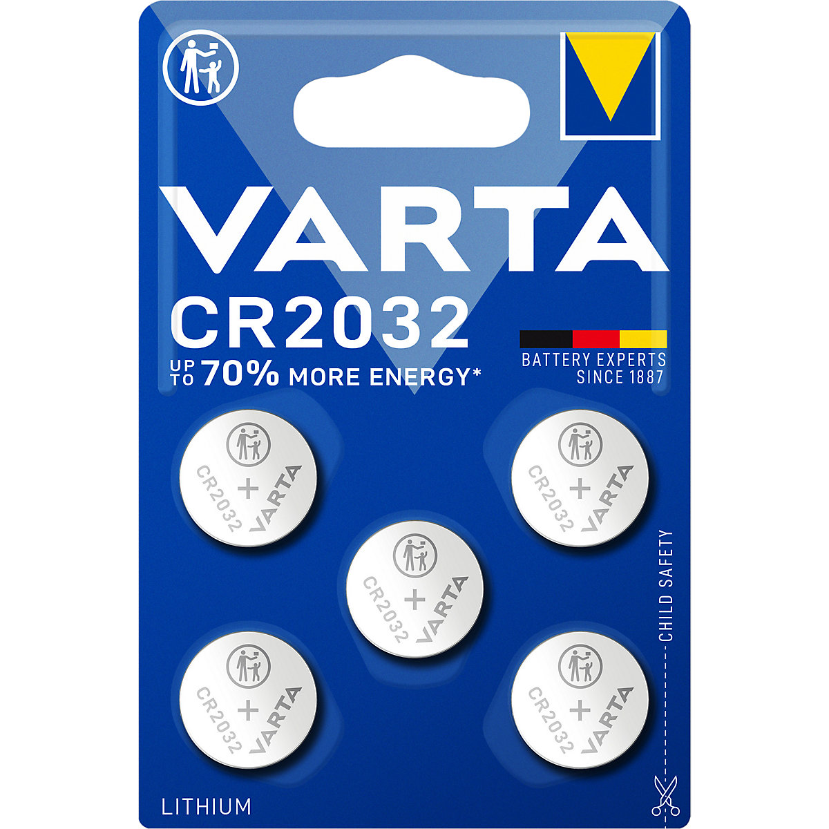 Pile bouton LITHIUM – VARTA: CR2032