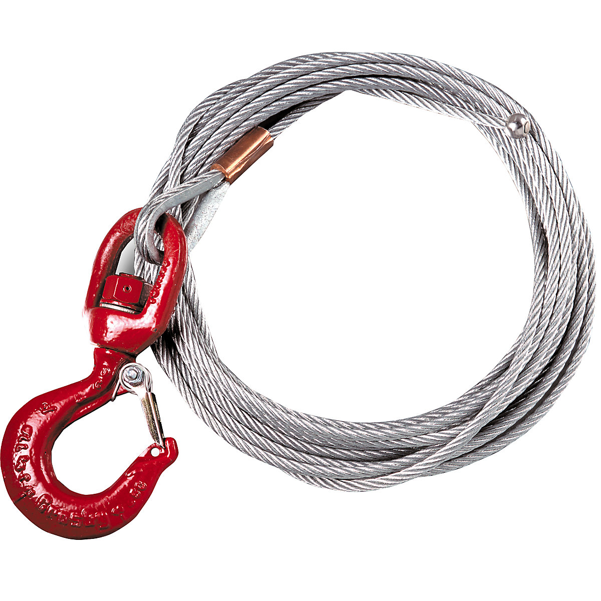 Câble en acier avec crochet – Thern: Ø câble 6,4 mm