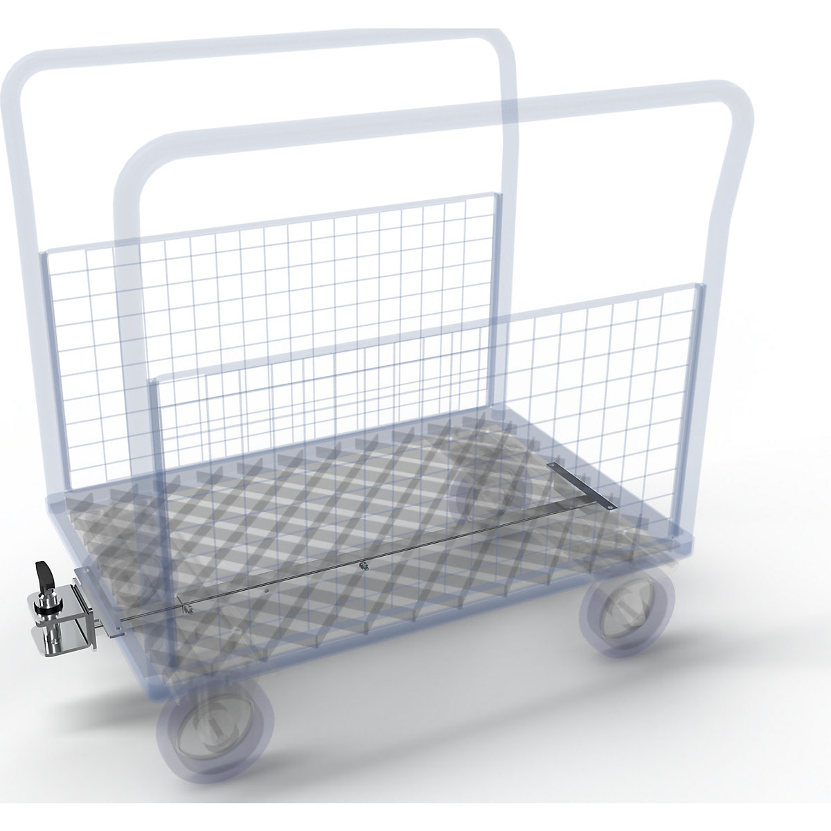 Châssis d'attelage pour connexion de plusieurs chariots – eurokraft pro (Illustration du produit 9)-8
