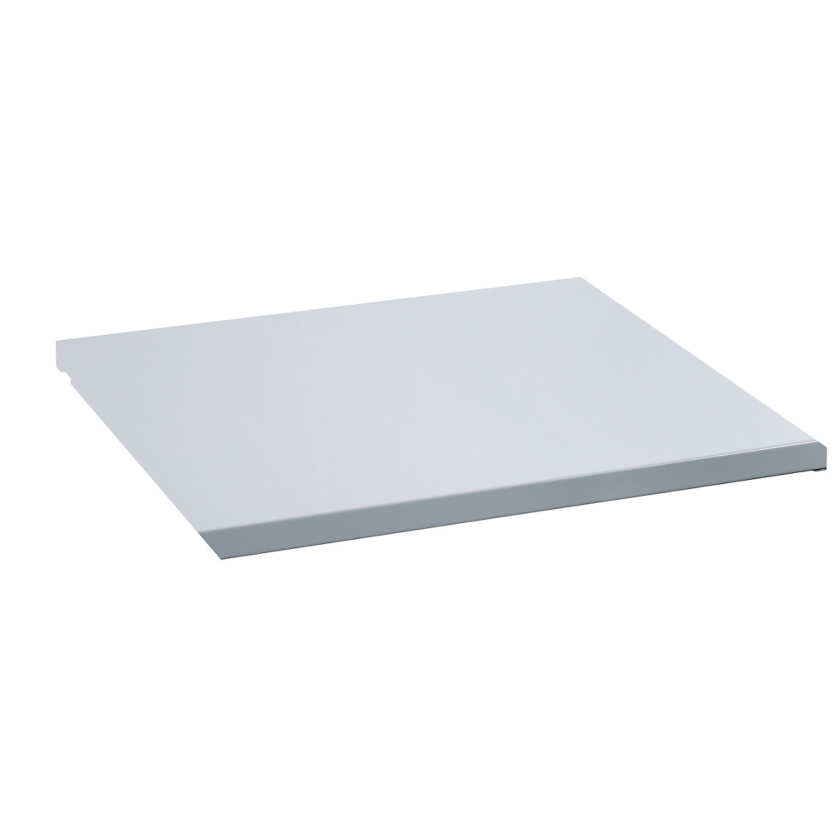 Recouvrement en tôle pour cadre de tablette – LISTA, pour l x p 1290 x 860 mm, gris clair-3