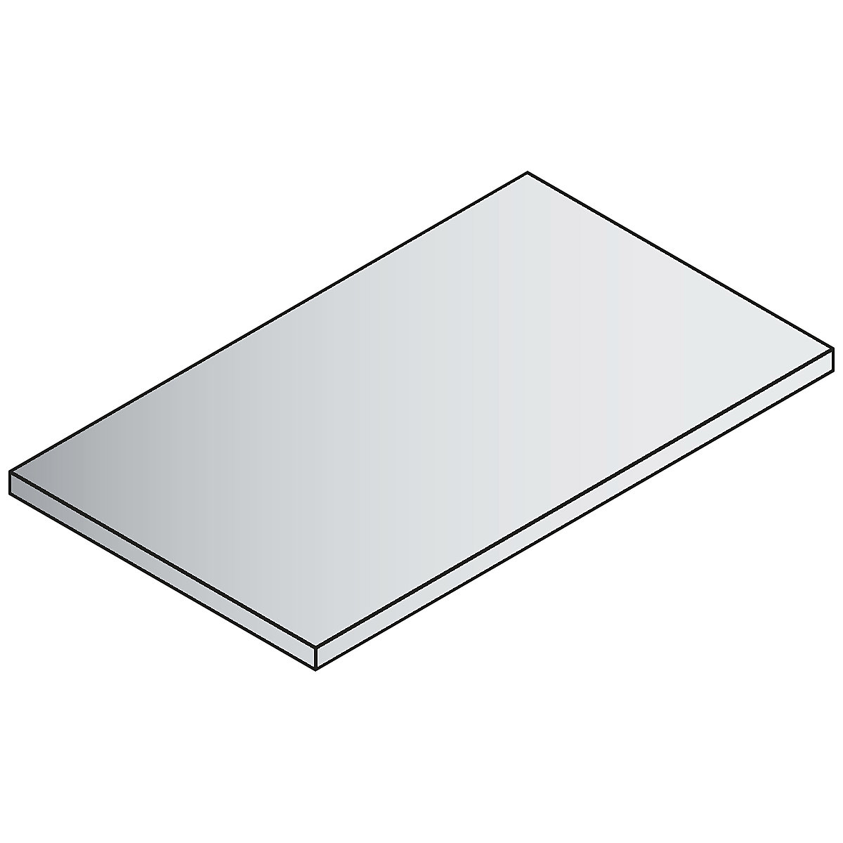 Tablette ACURADO pour armoire de bureau – C+P, largeur 925 mm, pour armoire de dimensions l x p 930 x 600 mm-3