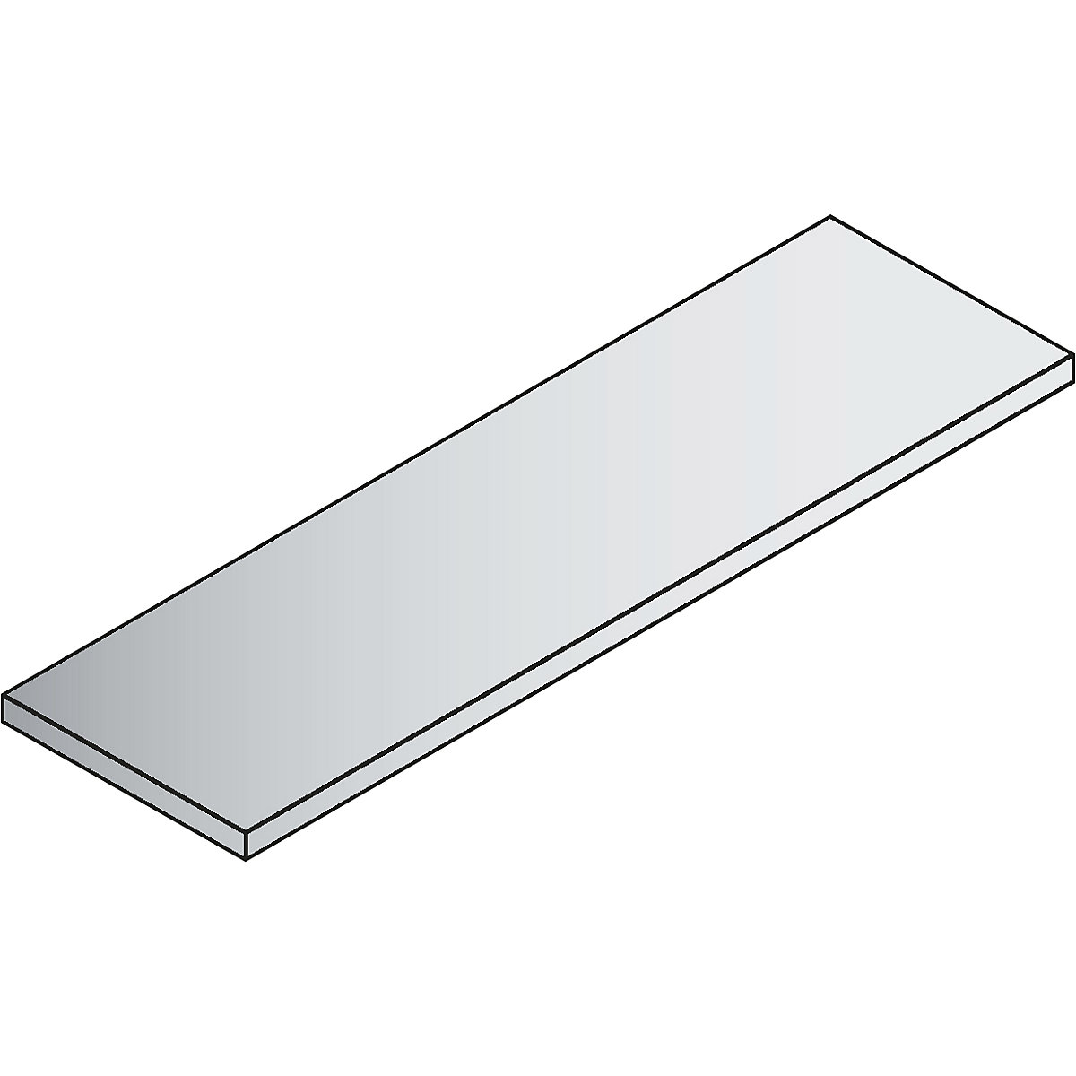 Tablette ACURADO pour armoire de bureau – C+P, largeur 1194 mm, pour armoire de dimensions l x p 1200 x 400 mm-2