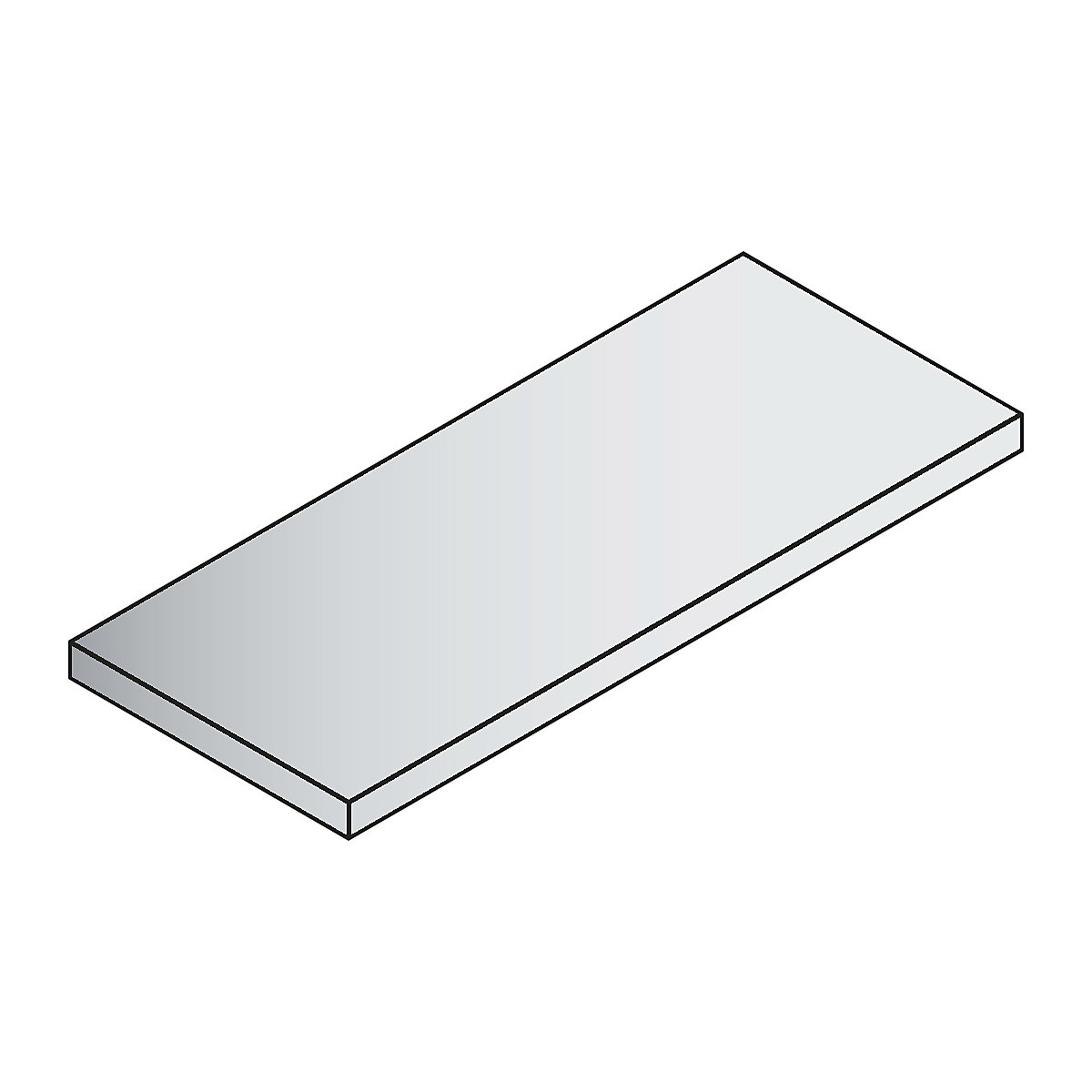 Tablette ACURADO pour armoire de bureau – C+P, largeur 925 mm, pour armoire de dimensions l x p 930 x 500 mm-4