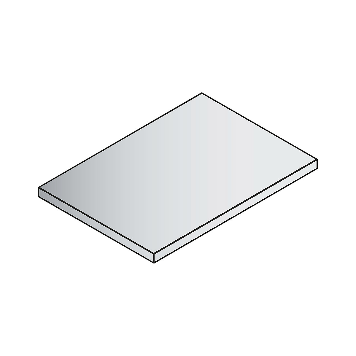 Tablette ACURADO pour armoire de bureau – C+P, largeur 695 mm, pour armoire de dimensions l x p 700 x 500 mm-2