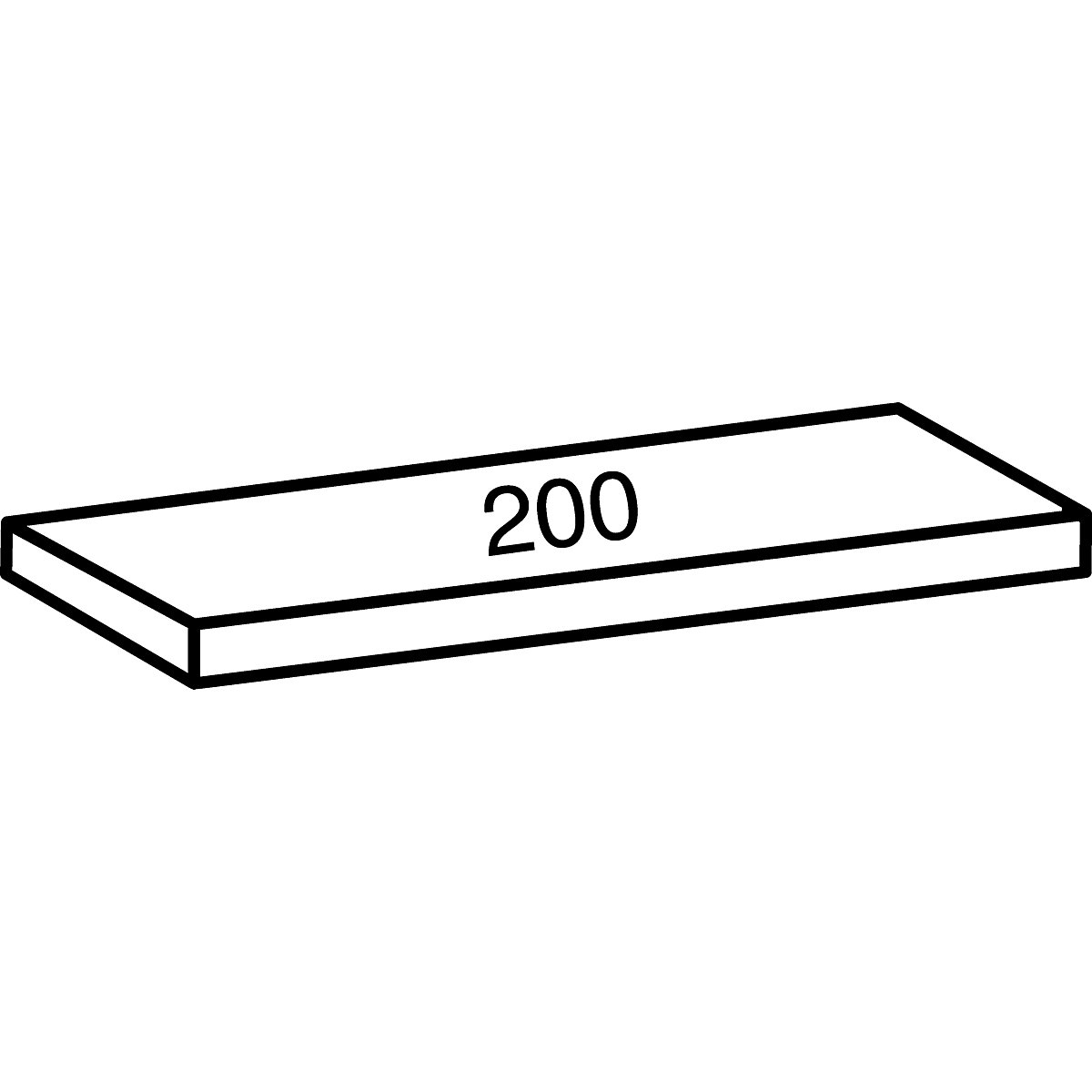 Tablette pour rayonnage emboîtable industriel (Illustration du produit 2)-1