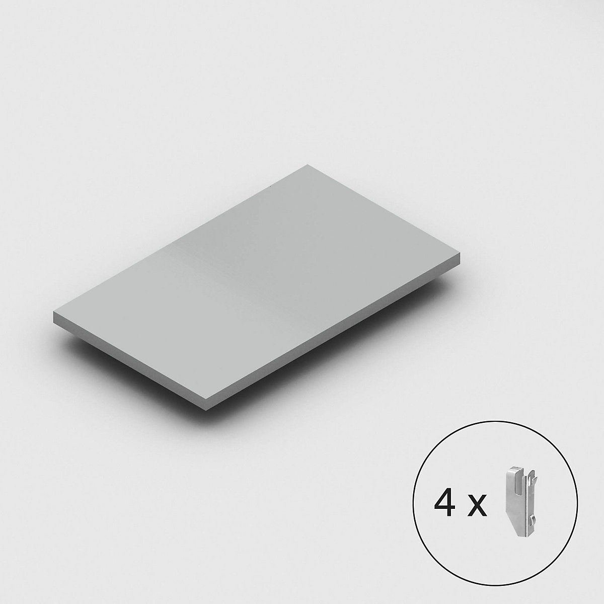Tablette pour rayonnage emboîtable &ndash; eurokraft pro