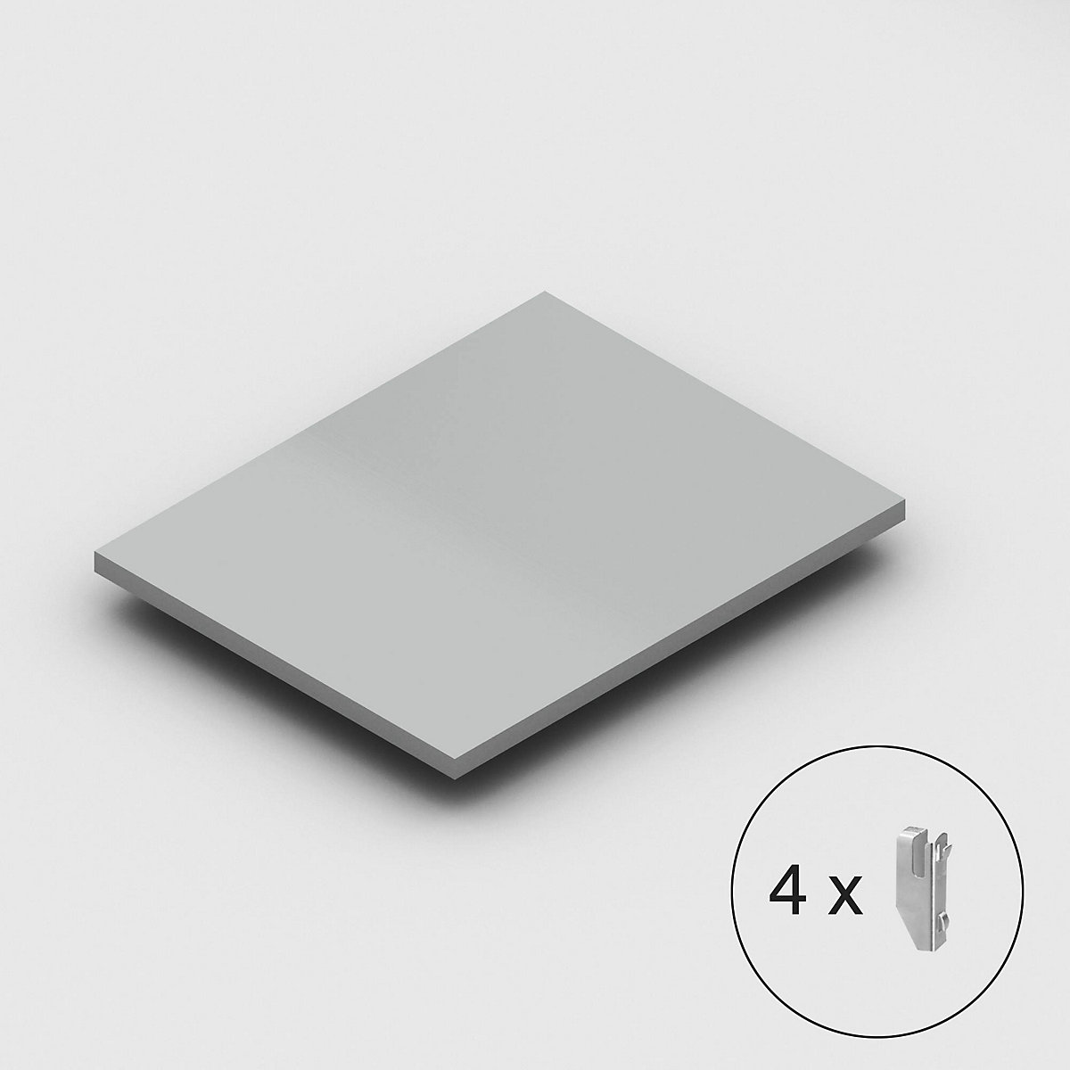 Tablette pour rayonnage emboîtable &ndash; eurokraft pro
