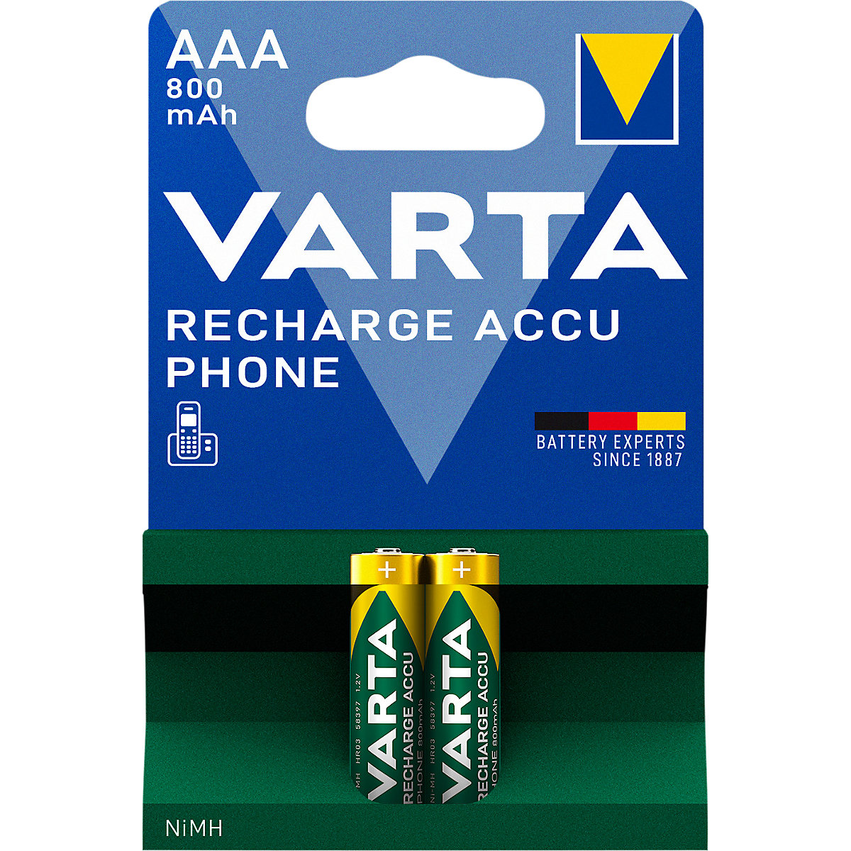 Batteria per telefoni cordless, ricaricabile – VARTA: AAA, 800 mAh