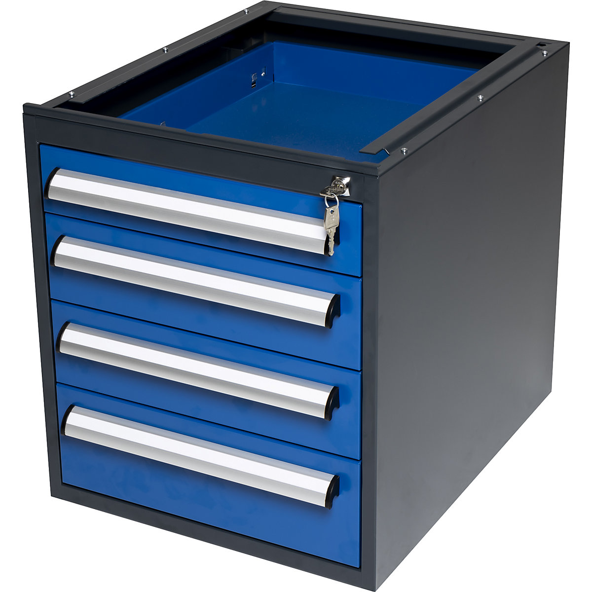 Blocco cassetti pensile – eurokraft basic, per tavoli da lavoro modulari WT, 4 cassetti (90/120/120/150 mm), altezza 545 mm-3