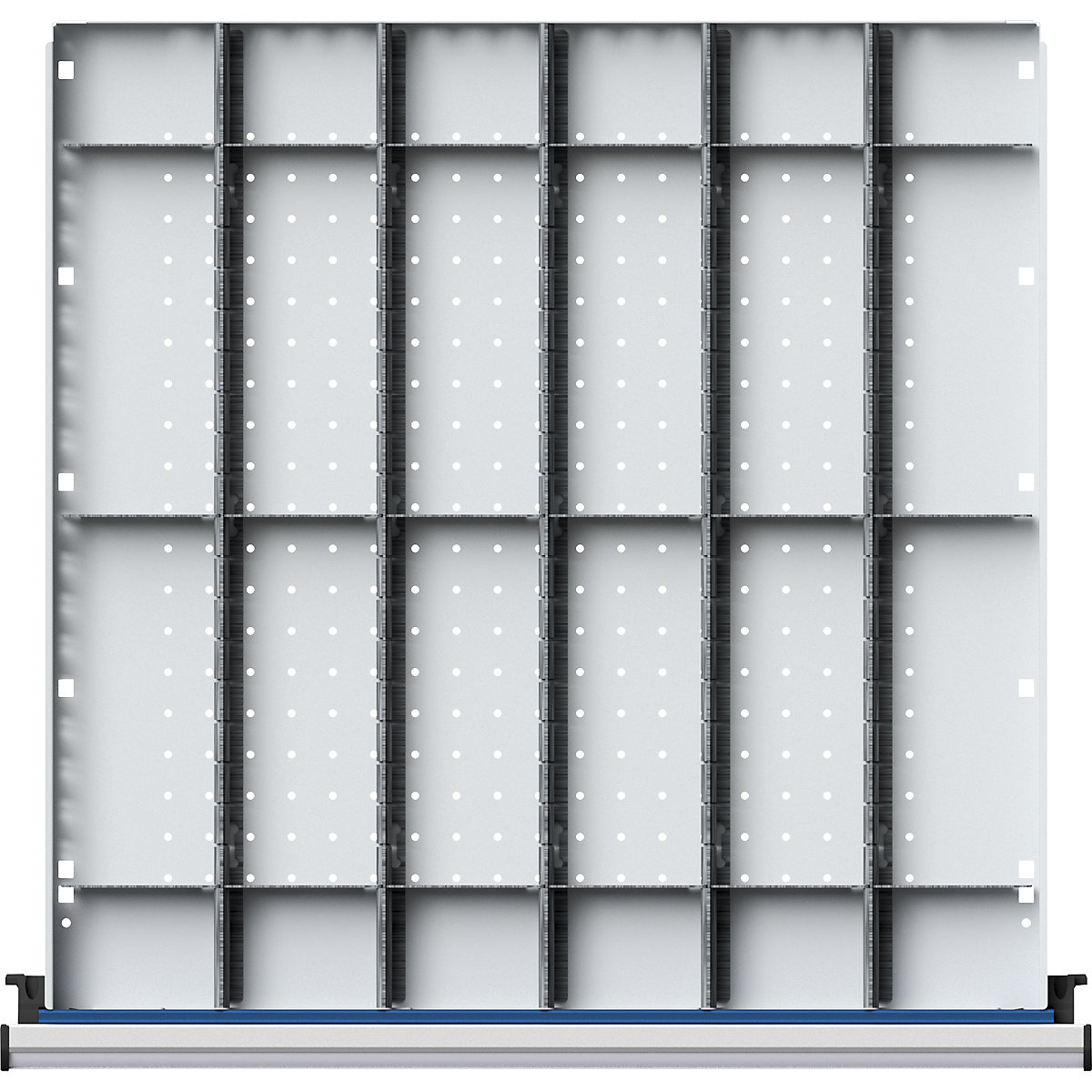 Set di divisori per cassetti largh. x prof. 600 x 600 mm – ANKE, divisione in 6 parti, per altezza frontalino 90 – 150 mm-3