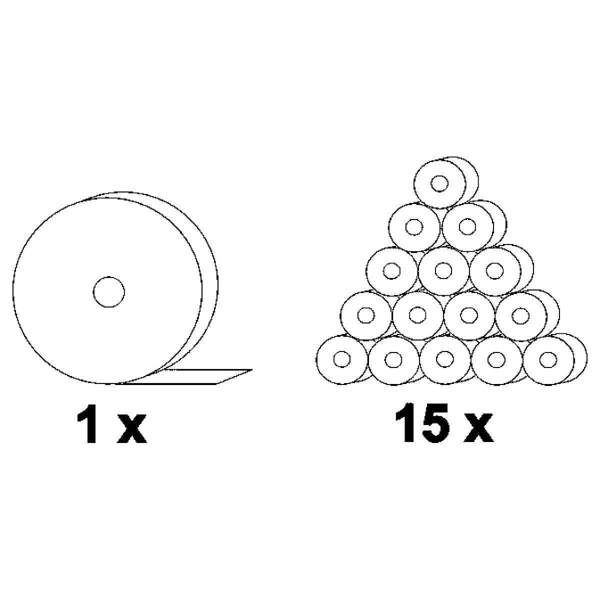 Jumbo – Carta igienica, rotolo industriale – TORK: carta tissue Standard, a  1 velo, bianca, conf. da 6 rotoli