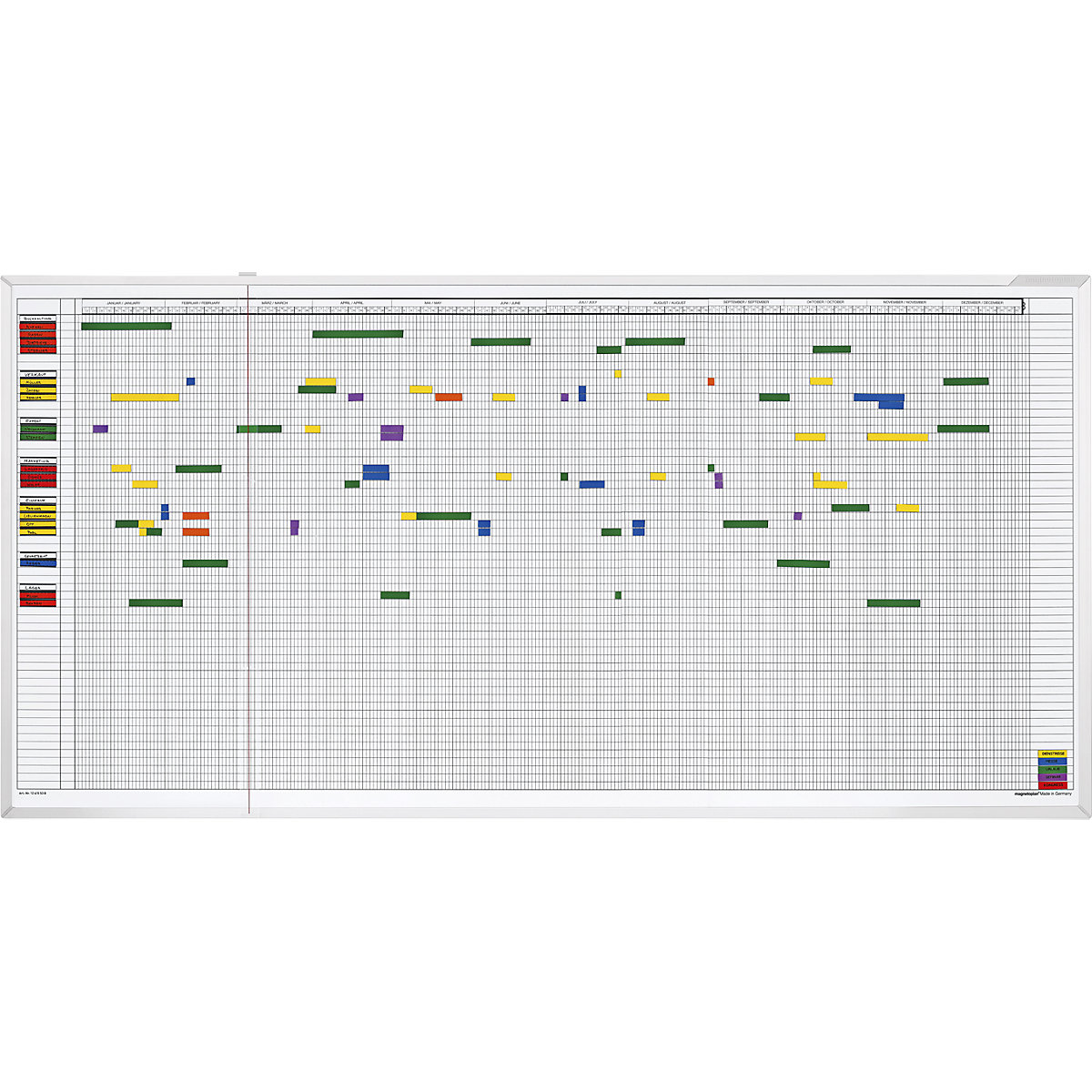 Set lavagna per planning annuale – magnetoplan (Foto prodotto 2)-1