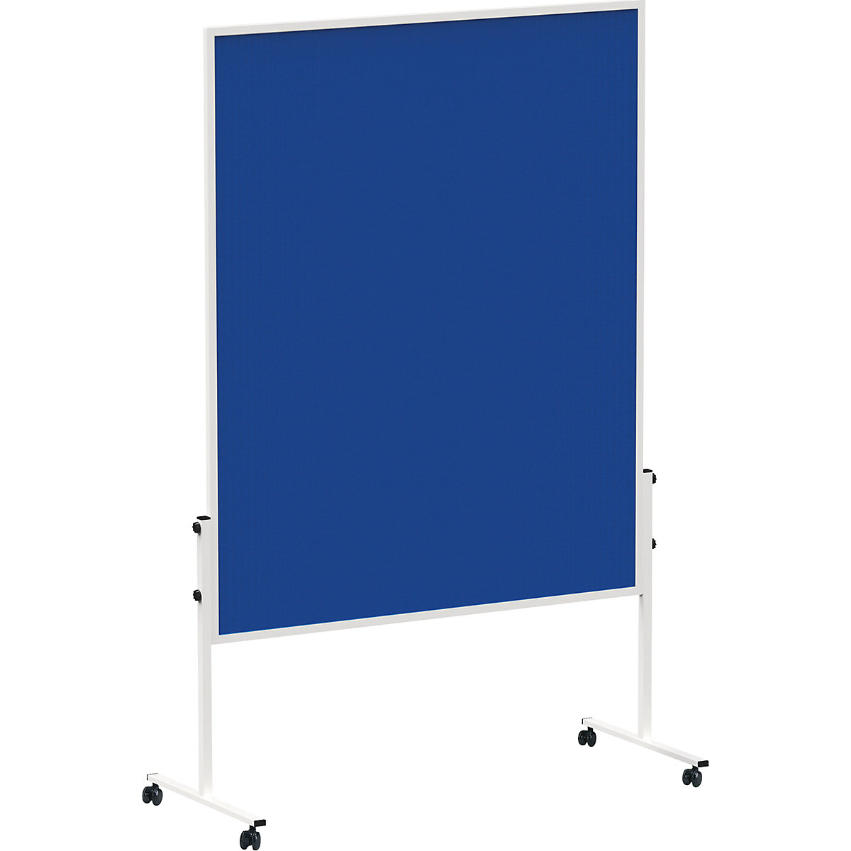 Lavagna per presentazioni MAULsolid – MAUL, con rotelle, colore feltro blu-1