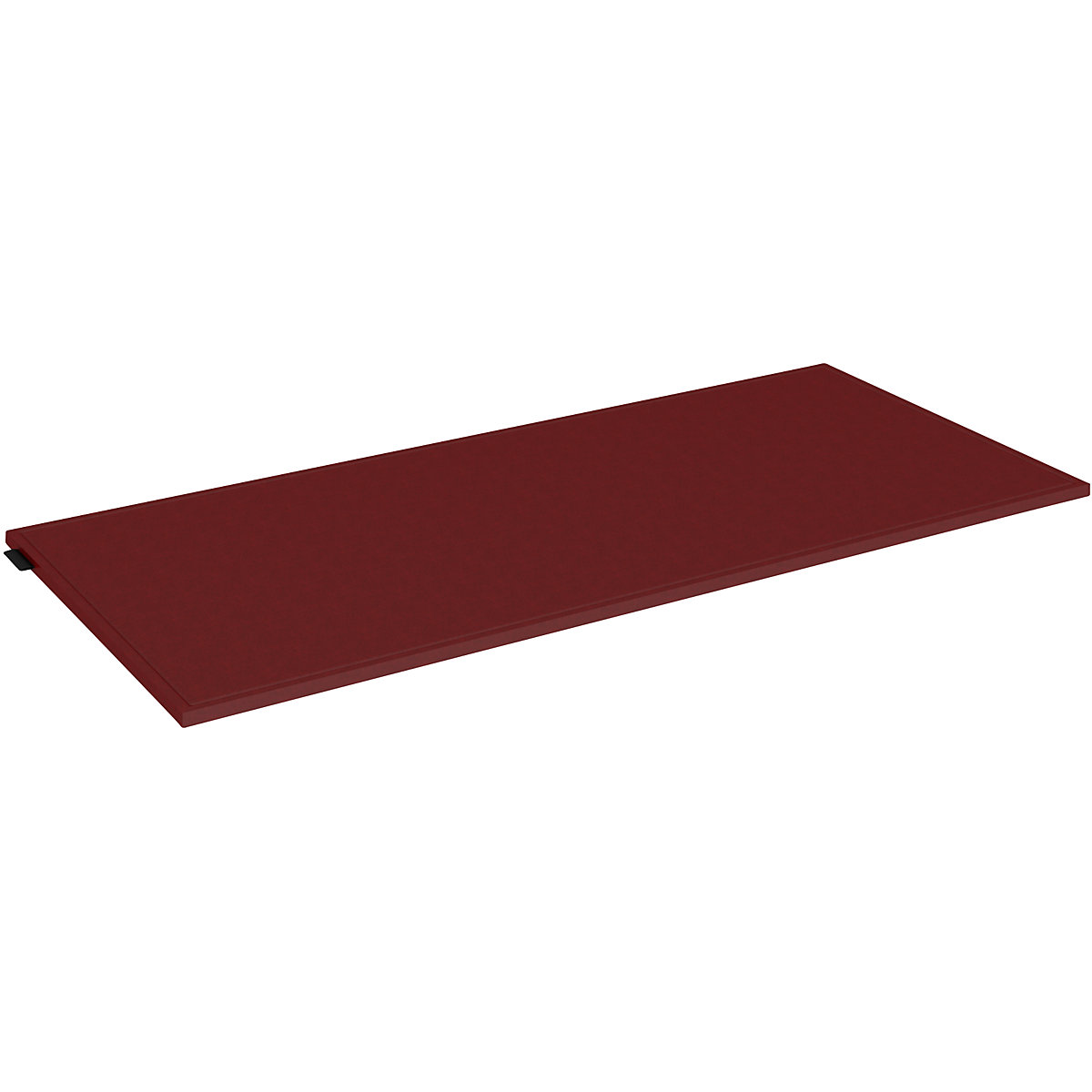 Cuscino in feltro per box singolo – mauser, larghezza 762 mm, rosso-4