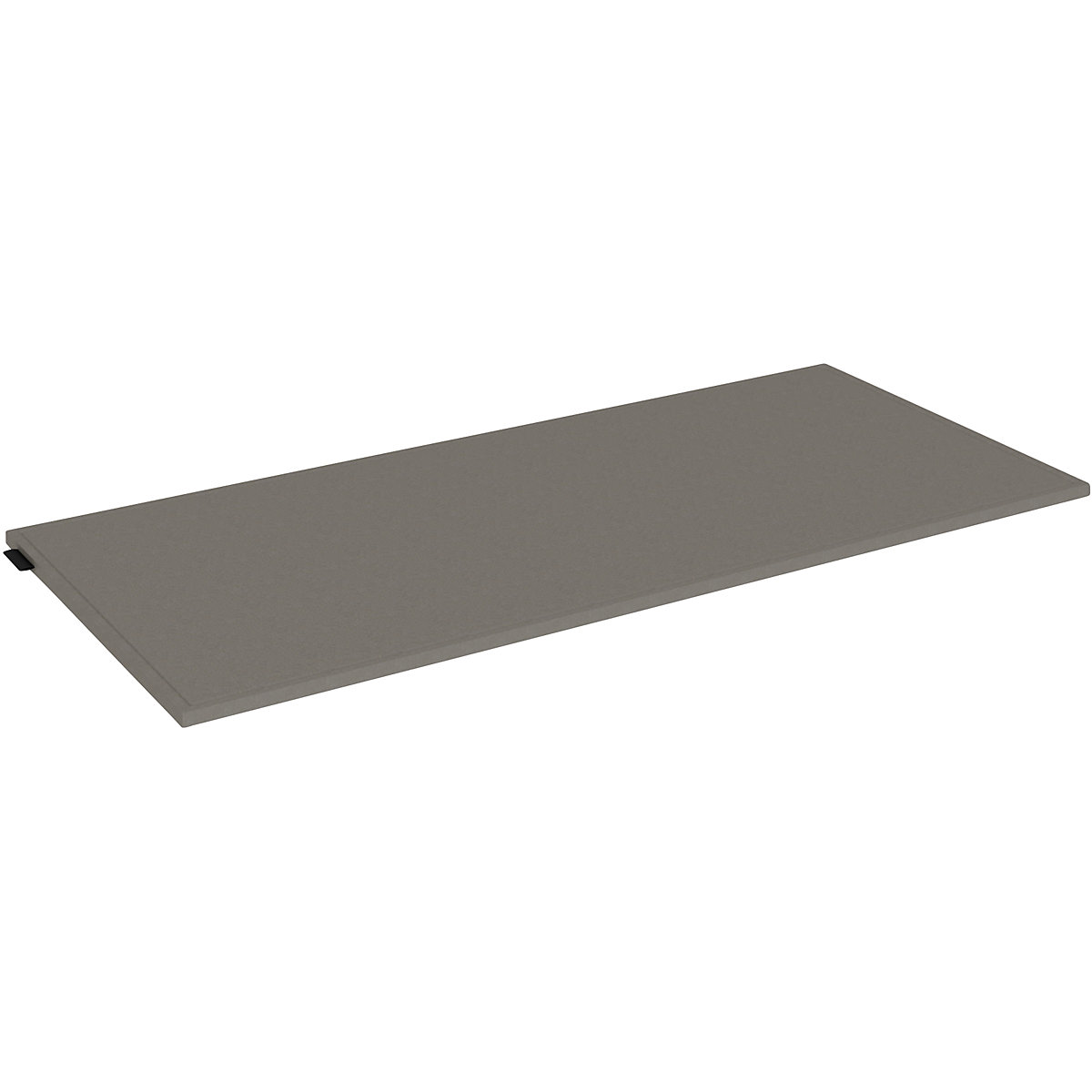 Cuscino in feltro per box singolo – mauser, larghezza 762 mm, grigio talpa-2