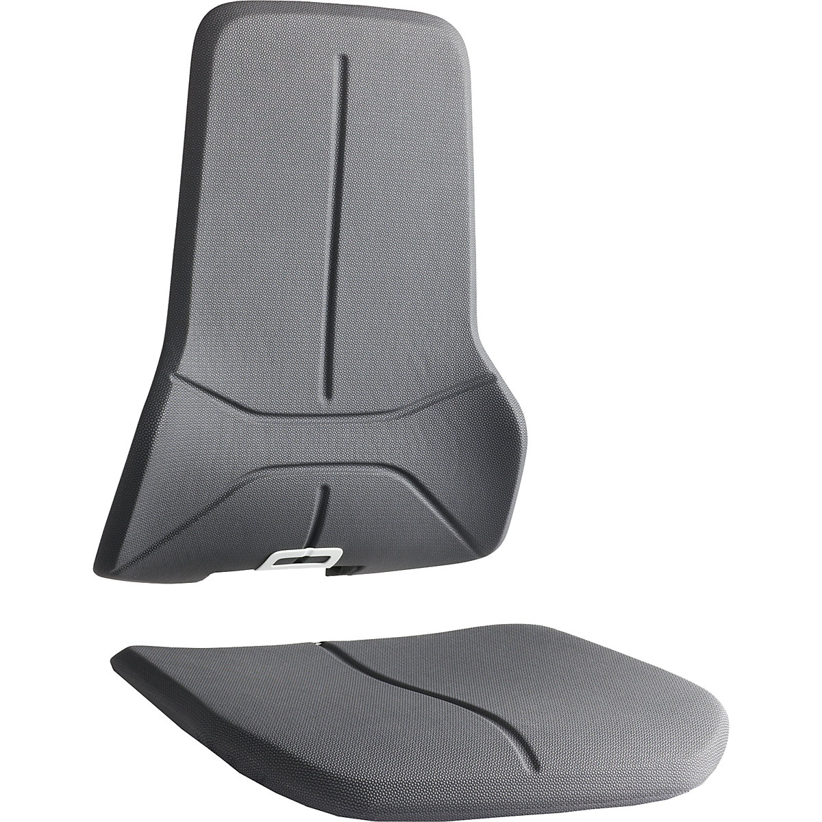 Set di elementi di rivestimento per sedia da lavoro girevole NEON – bimos, 1 elemento per il sedile e 1 per lo schienale, Supertec – antiusura, resistente e facile da pulire-5