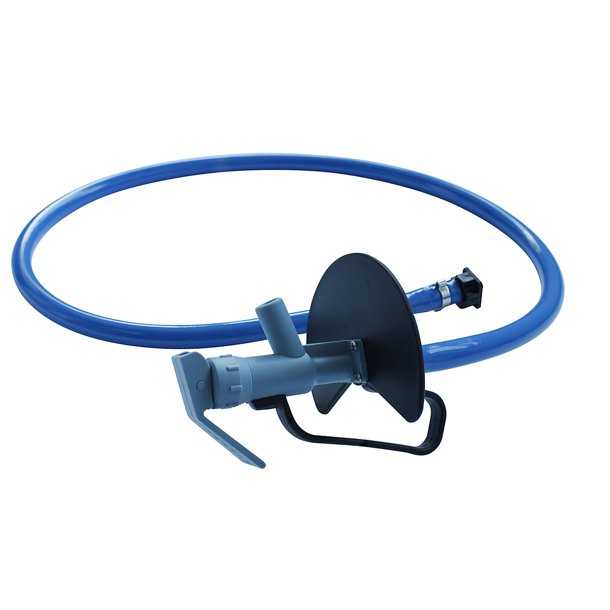 Hand pump discharge hose with tap – Jessberger