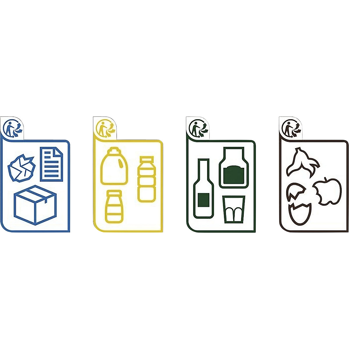 Waste separation sticker set - PROCITY