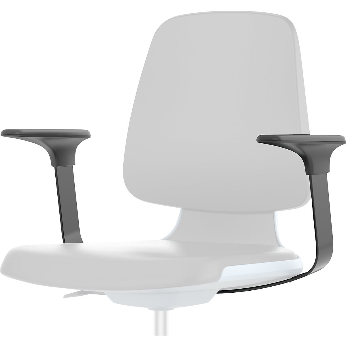 Arm rests, 1 pair – bimos, for LABSIT industrial swivel chair, black