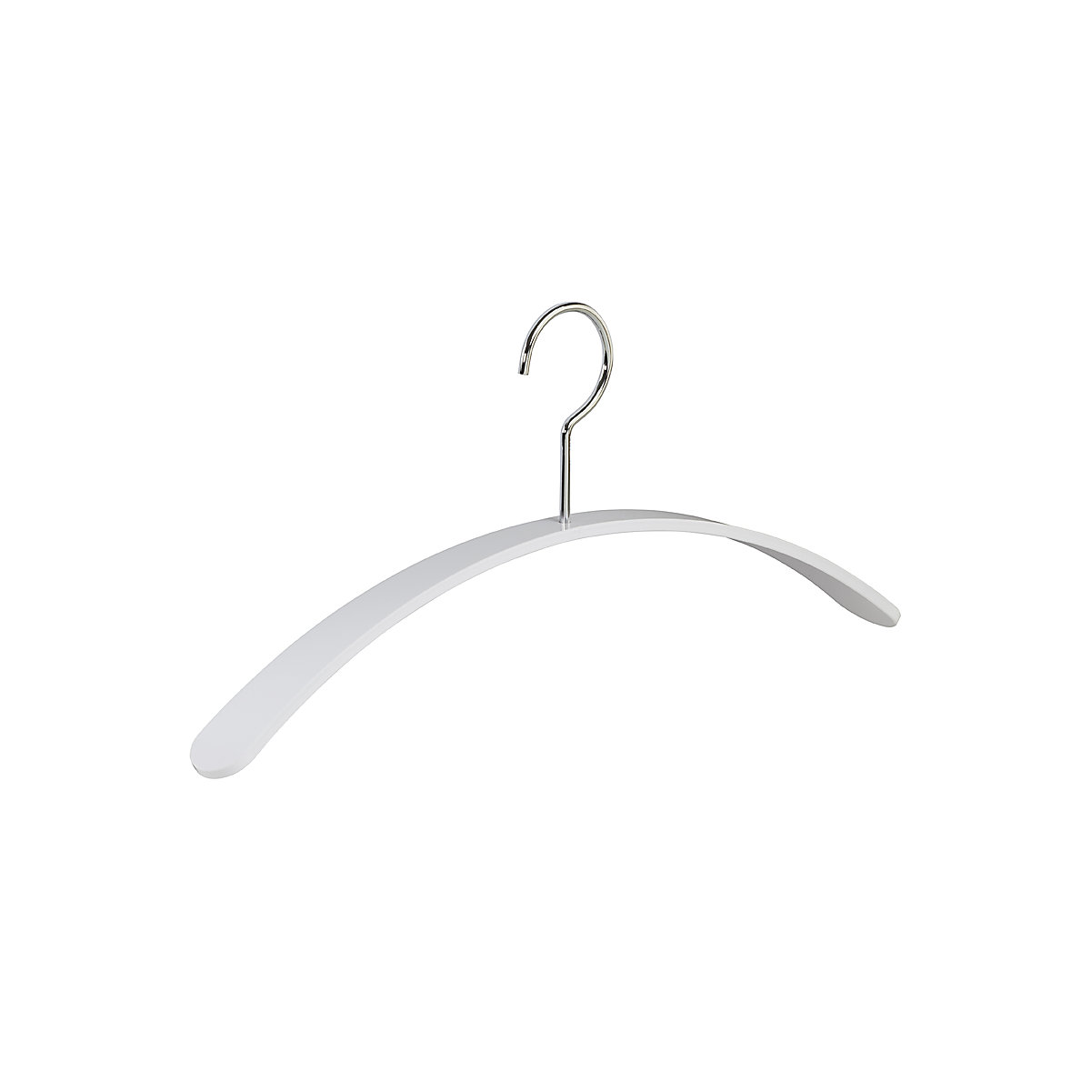 CURVE designer coat hanger, acrylic, pack of 4, white-4