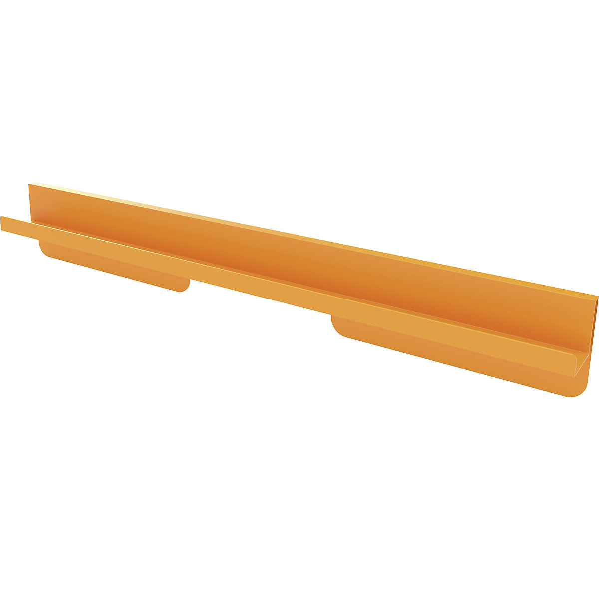 Pen tray for Infinity Wall – magnetoplan, LxDxH 780 x 75 x 110 mm, melon yellow-7
