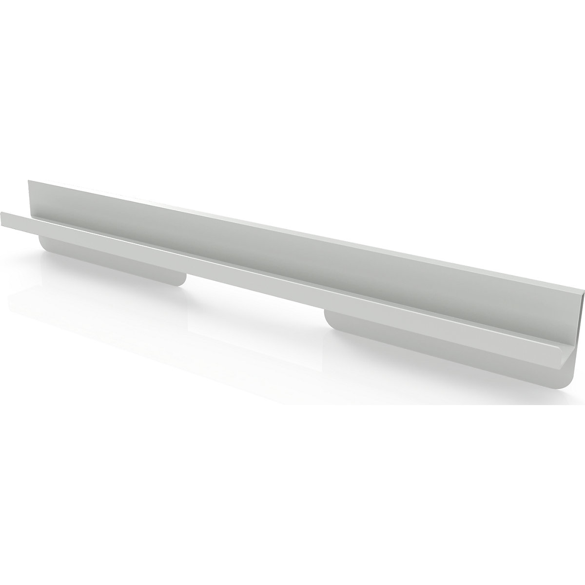 Pen tray for Infinity Wall – magnetoplan, LxDxH 780 x 75 x 110 mm, light grey-6