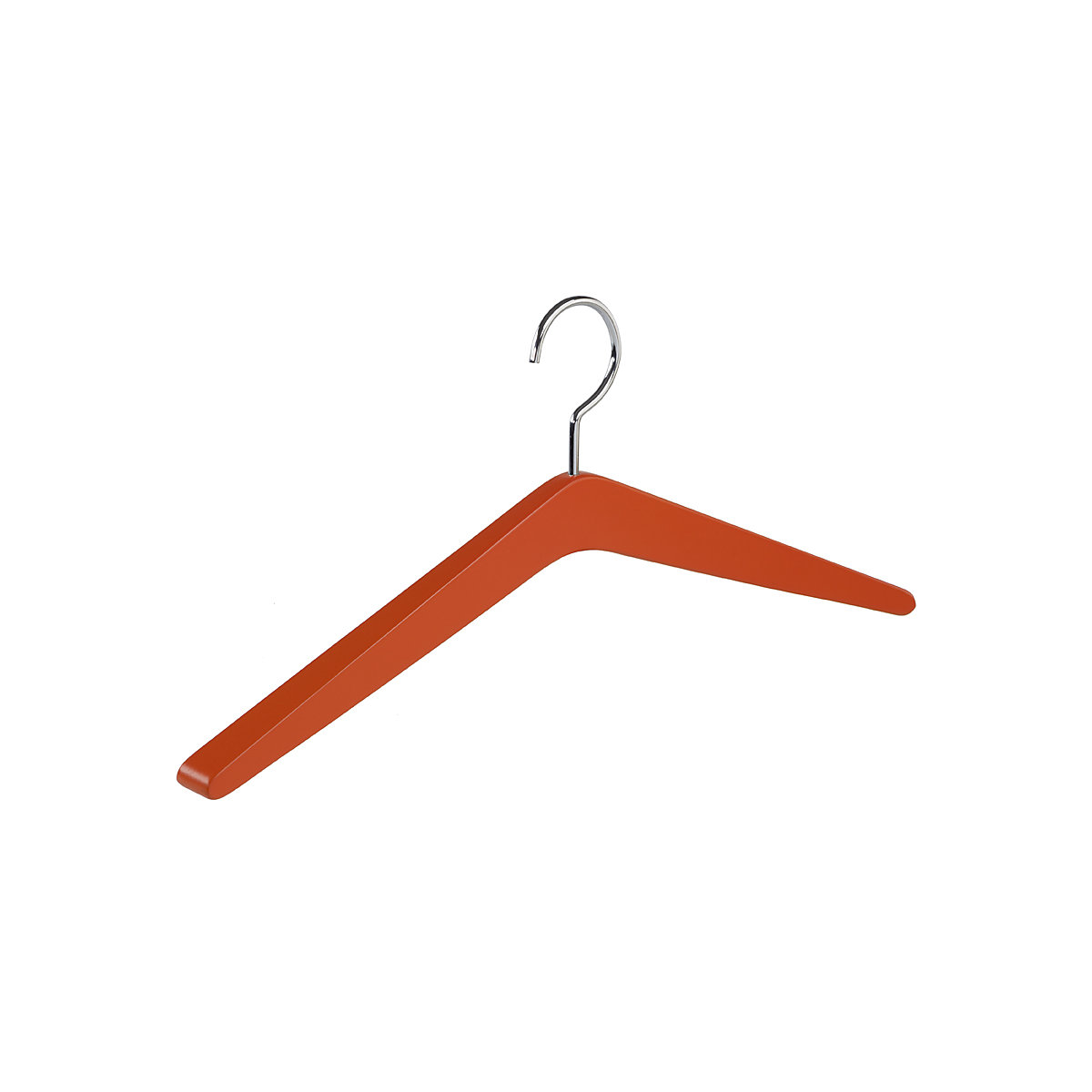 WOOD wooden coat hanger, WxH 450 x 110 mm, pack of 4, orange-8