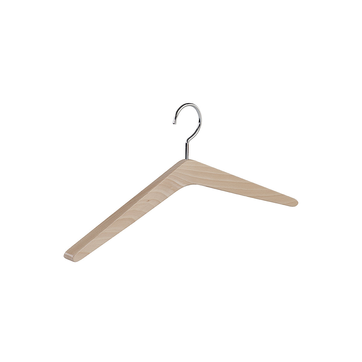 WOOD wooden coat hanger, WxH 450 x 110 mm, pack of 4, clear varnished beech-9