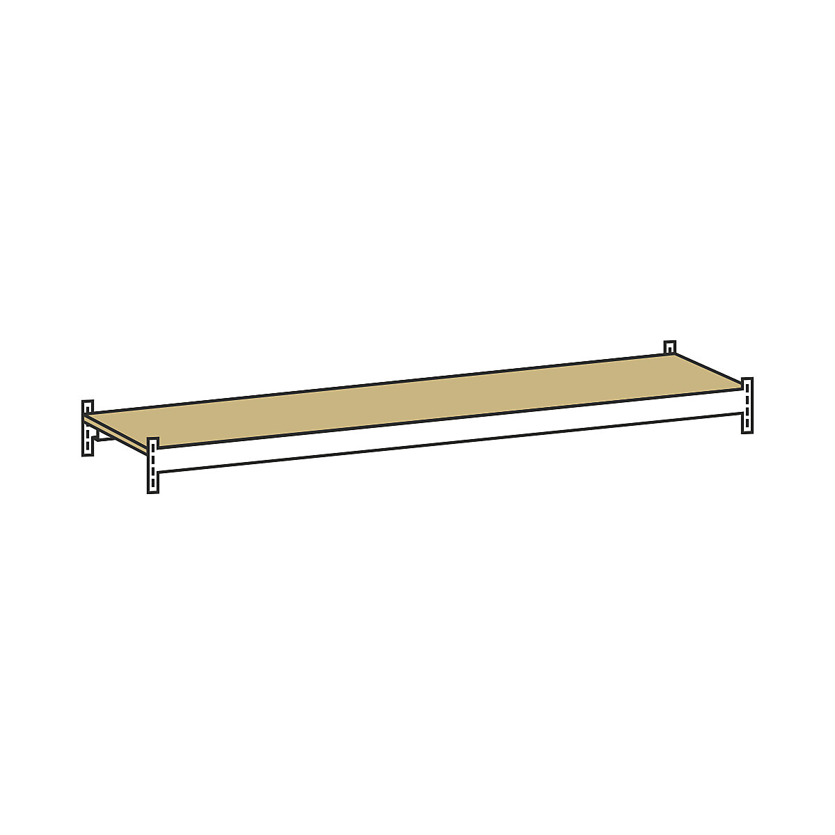 Additional shelf level with moulded chipboard – SCHULTE